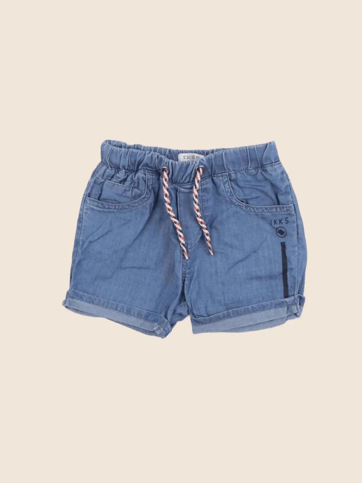 IKKS - short bleu - 6 mois