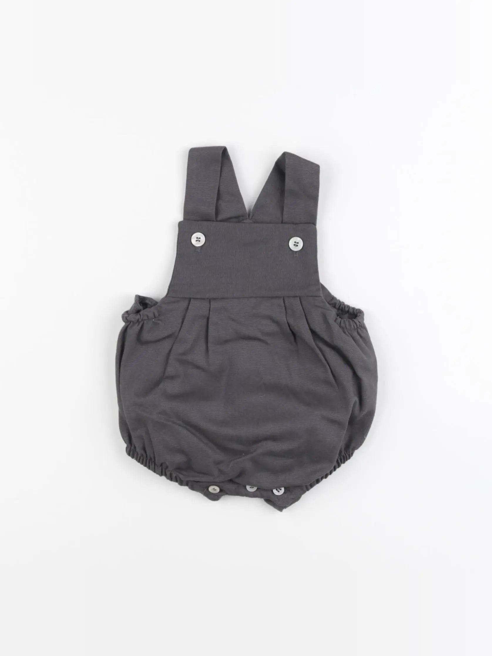 Lola Palacios - salopette gris - 12 mois