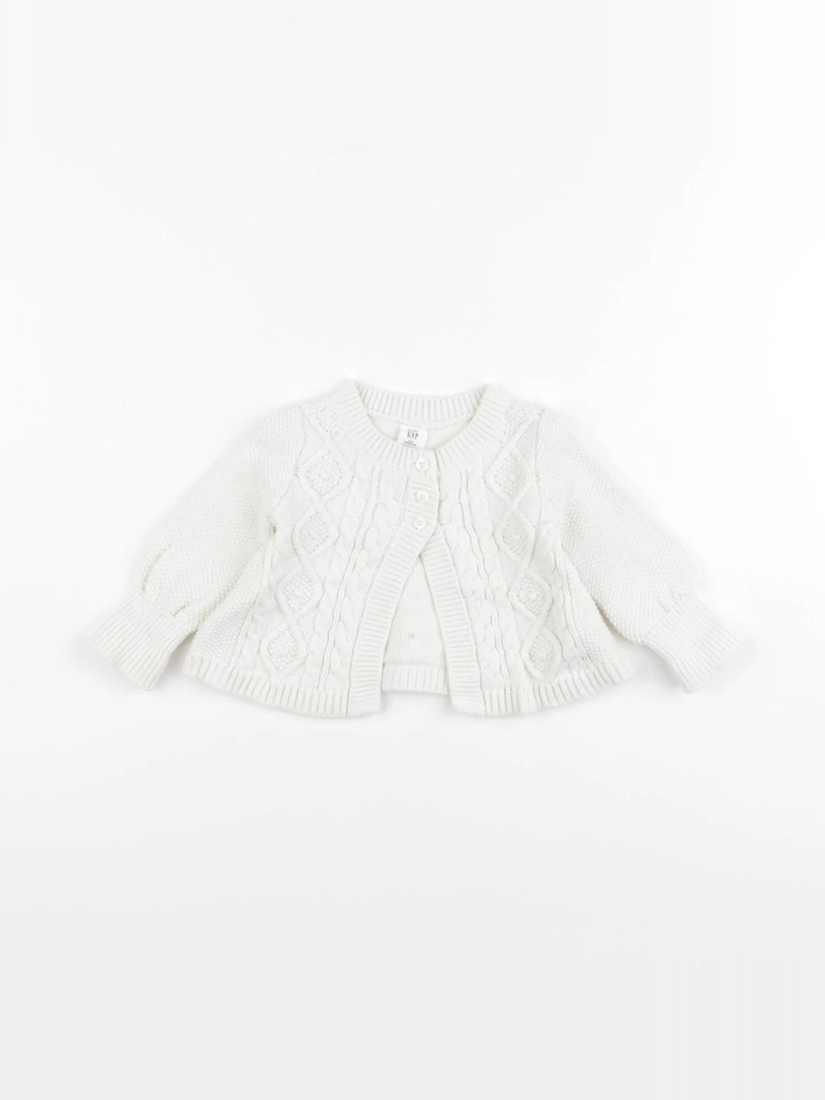 GAP - gilet beige - 6/12 mois