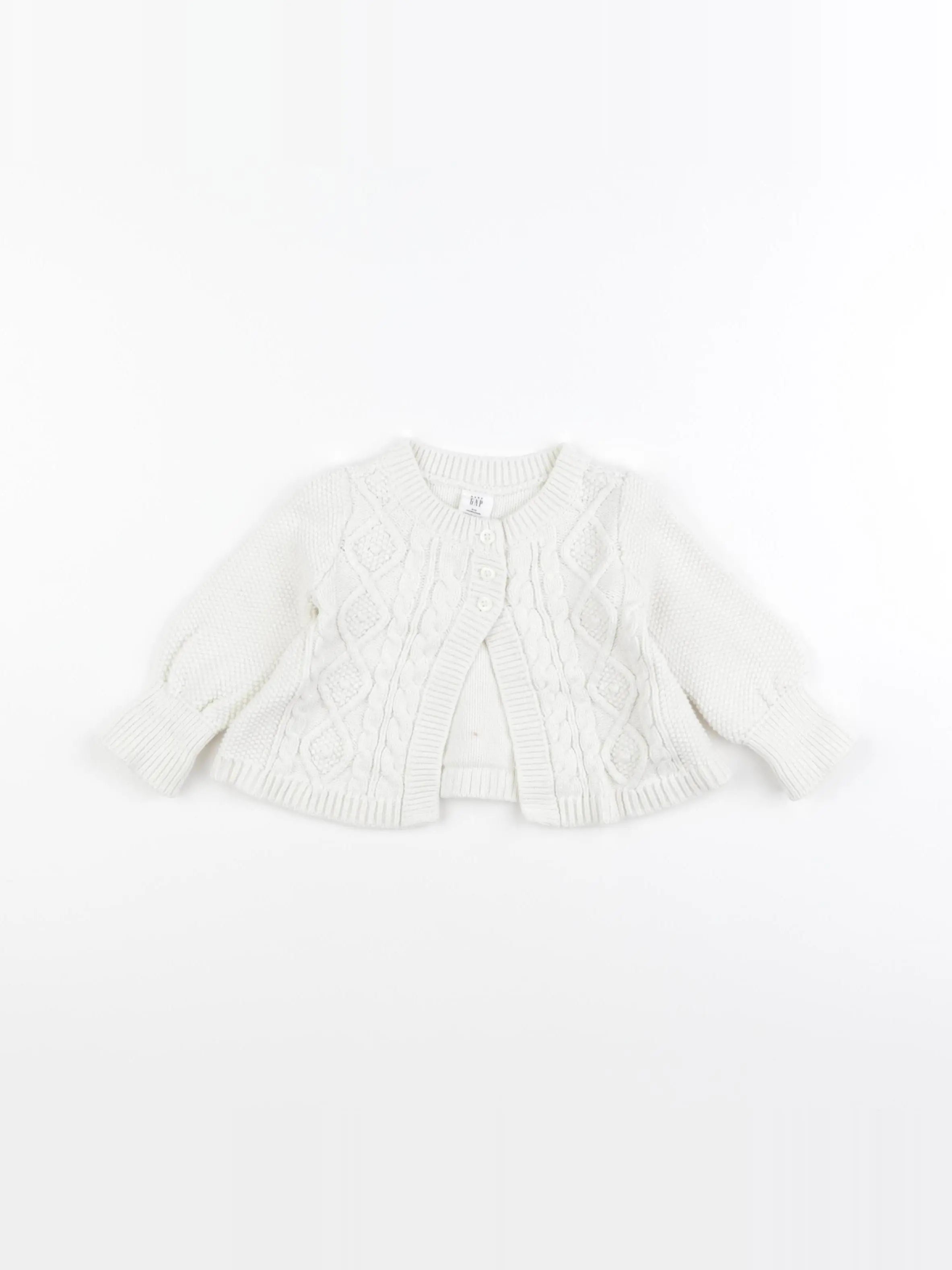 GAP - gilet beige - 6/12 mois