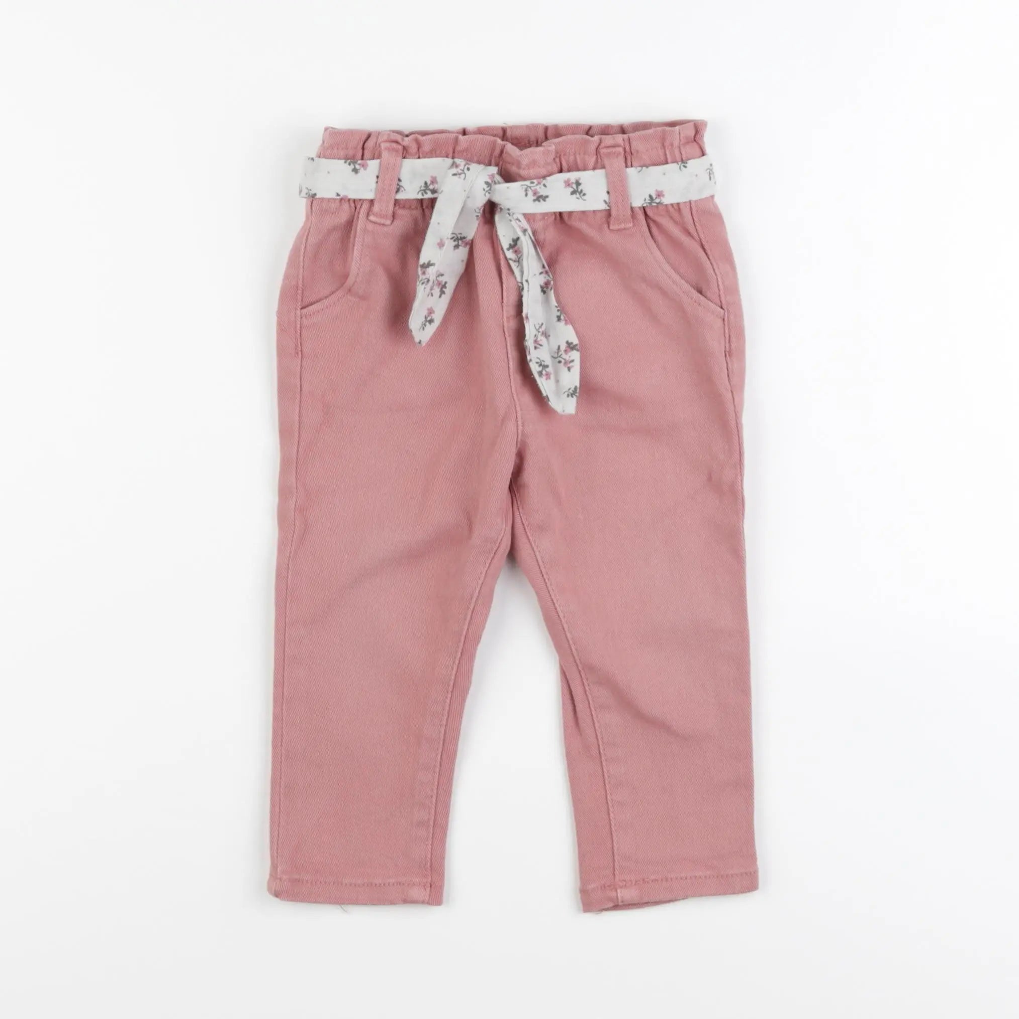 Vertbaudet - jean rose - 12 mois