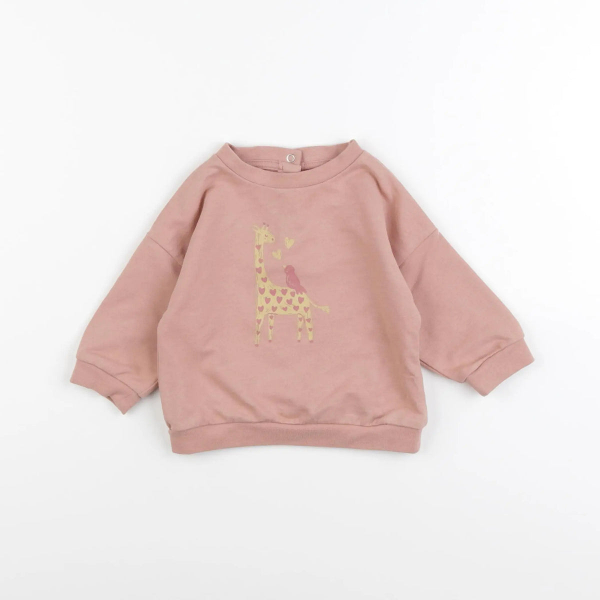 Vertbaudet - sweat rose - 6 mois