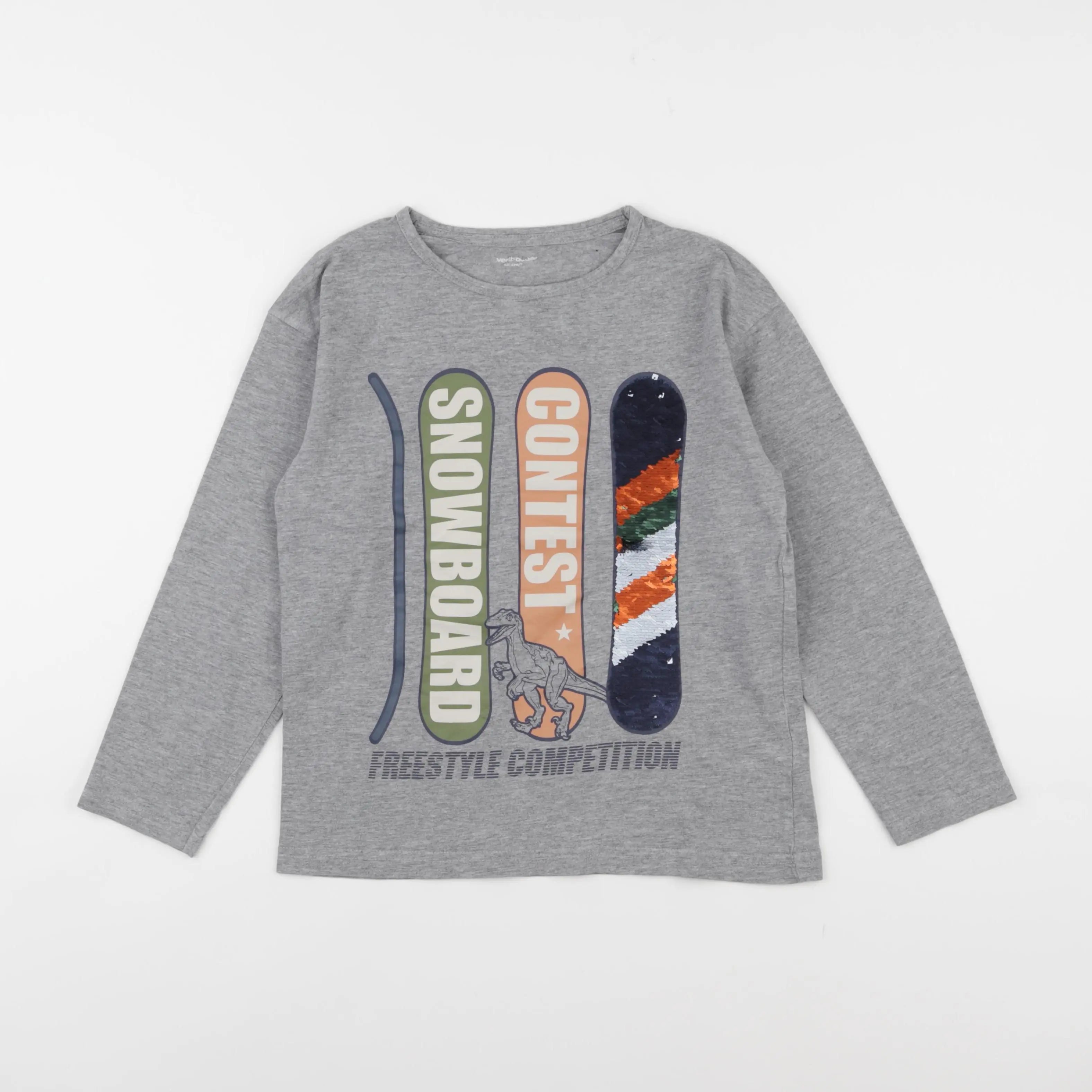 Vertbaudet - tee-shirt gris - 10 ans