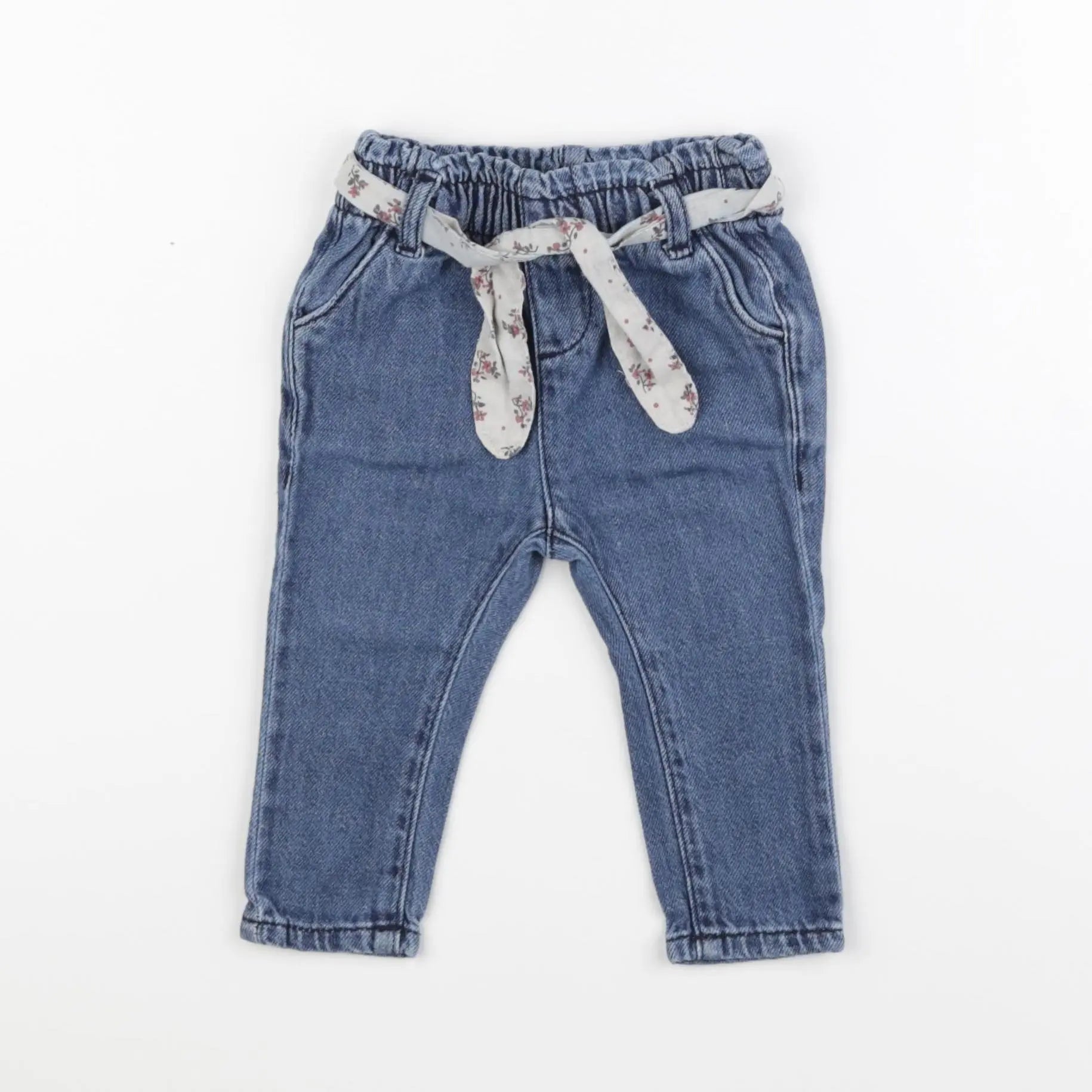 Vertbaudet - jean bleu - 6 mois