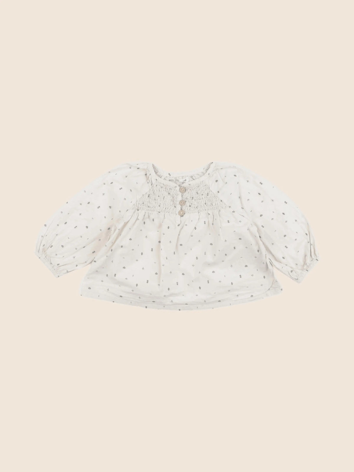 Vertbaudet - blouse beige - 12 mois