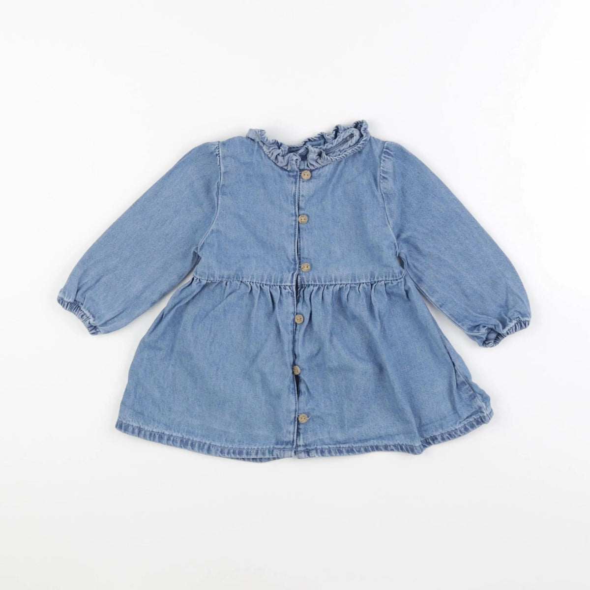 Vertbaudet - robe bleu - 12 mois