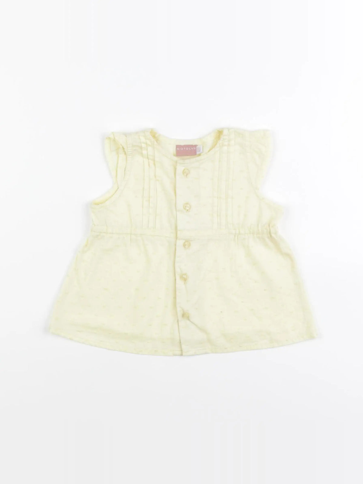 Natalys - blouse jaune - 9 mois