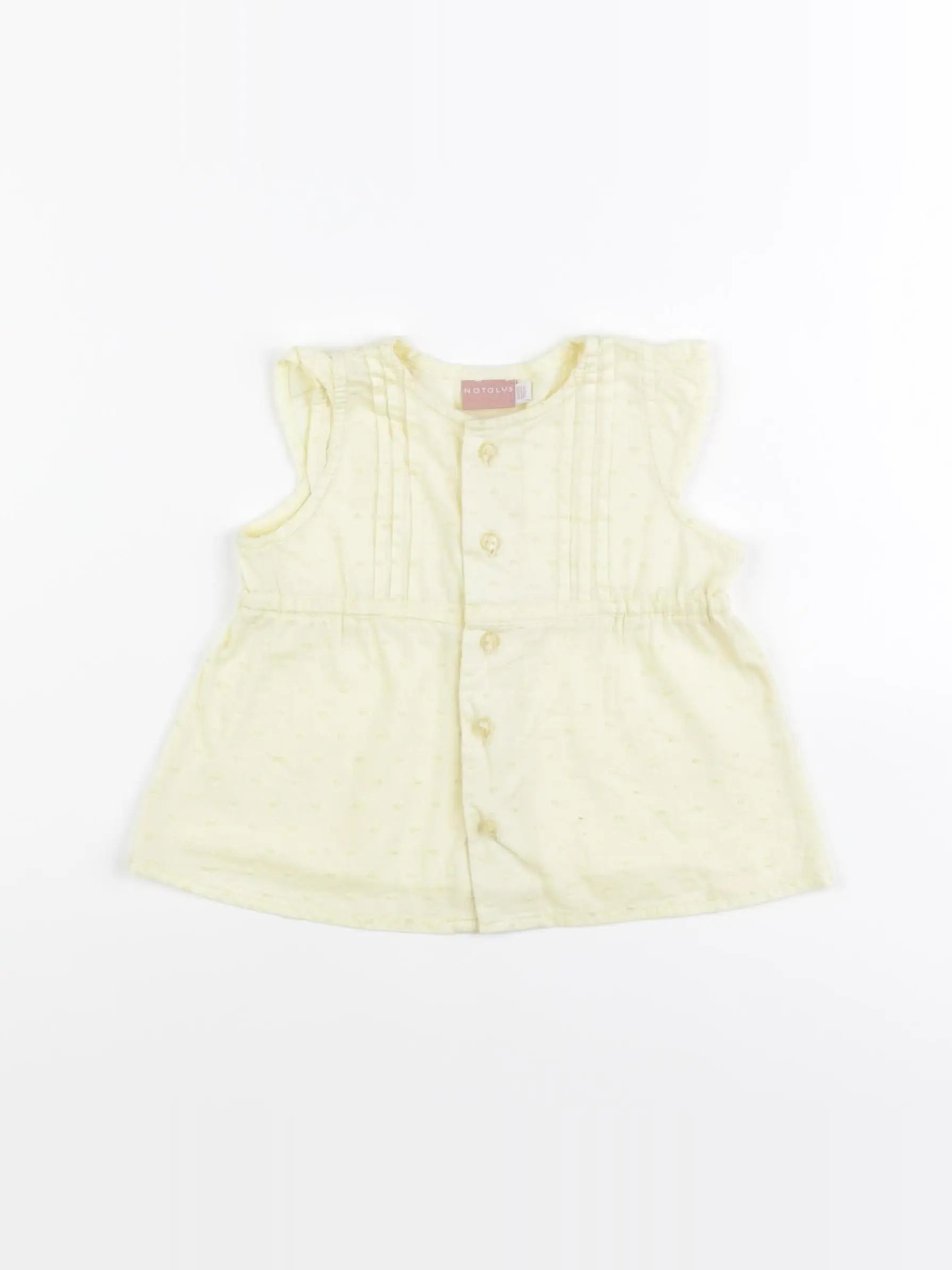Natalys - blouse jaune - 9 mois