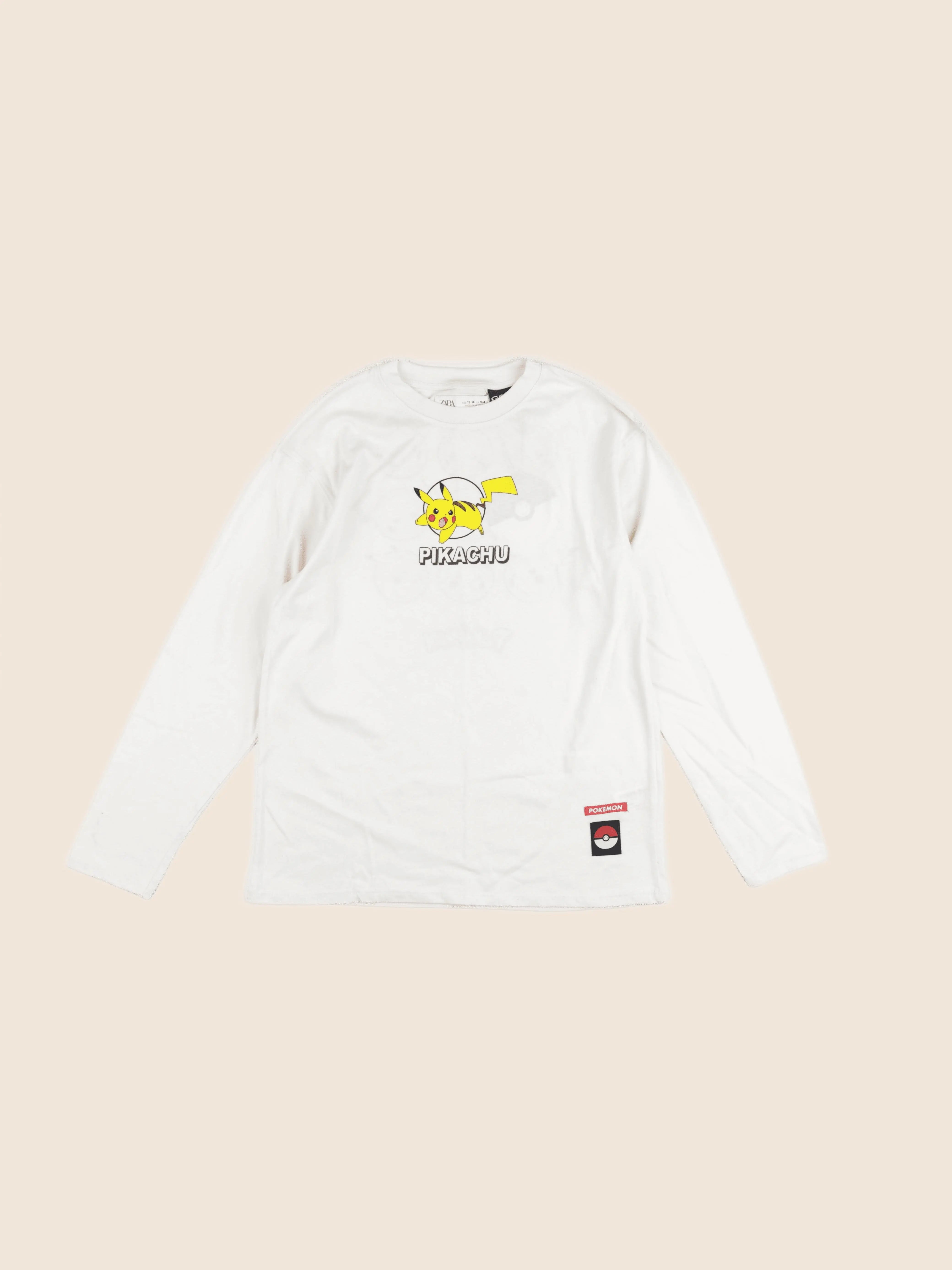 Zara - tee-shirt imprimé au dos beige - 13/14 ans