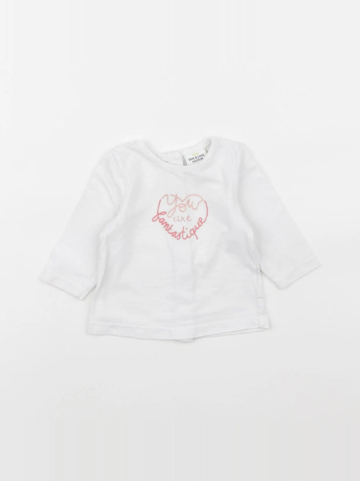 Tape à l'oeil - tee-shirt blanc - 3 mois