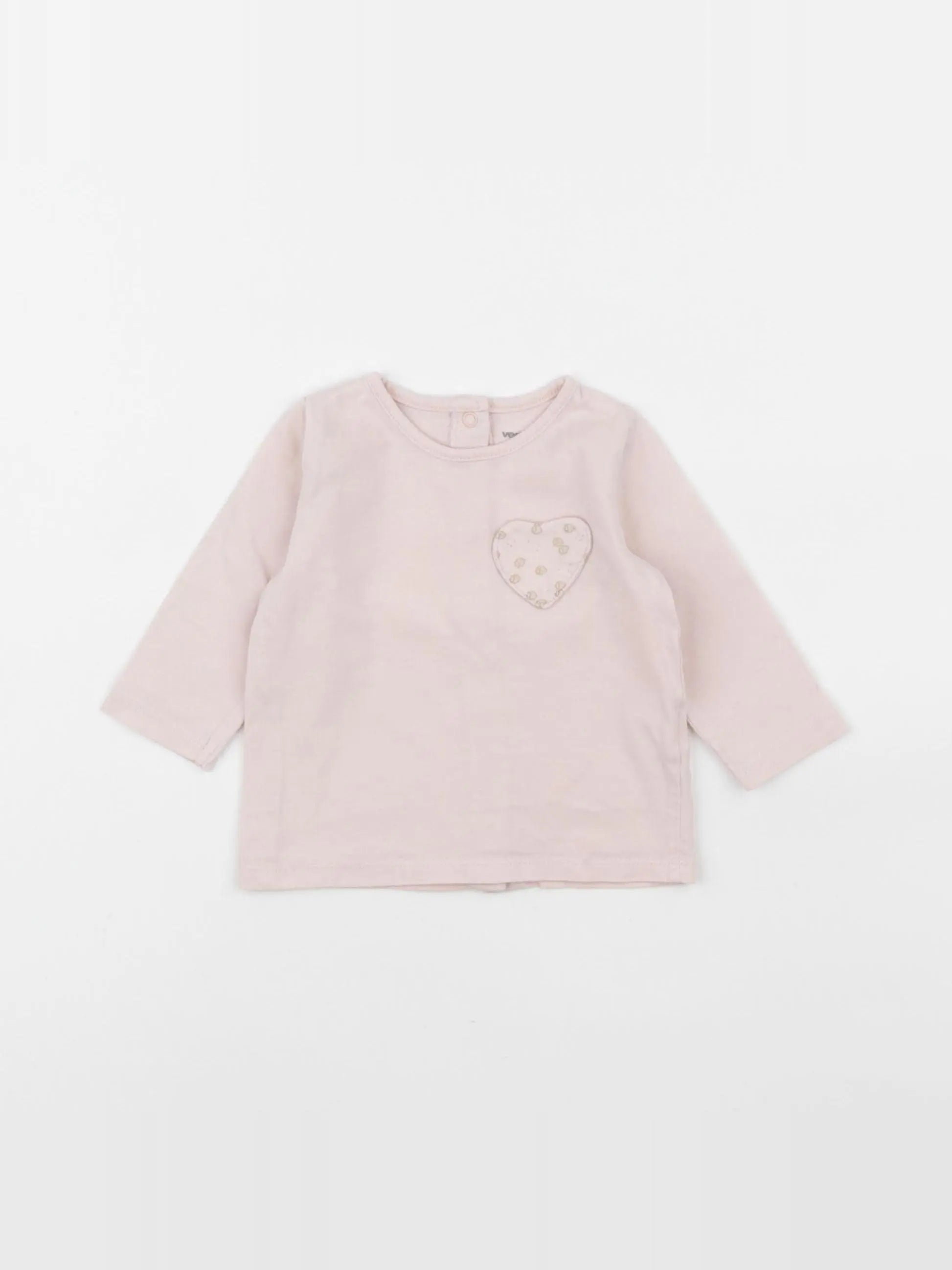 Vertbaudet - tee-shirt rose - 3 mois