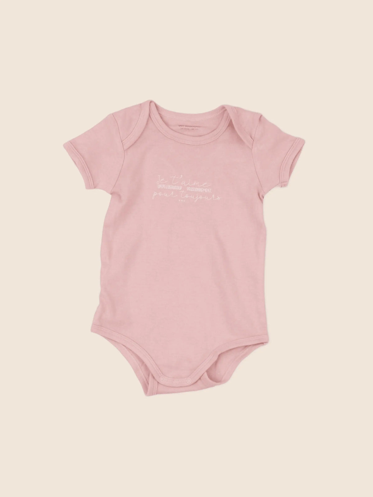 Vertbaudet - body rose - 24 mois