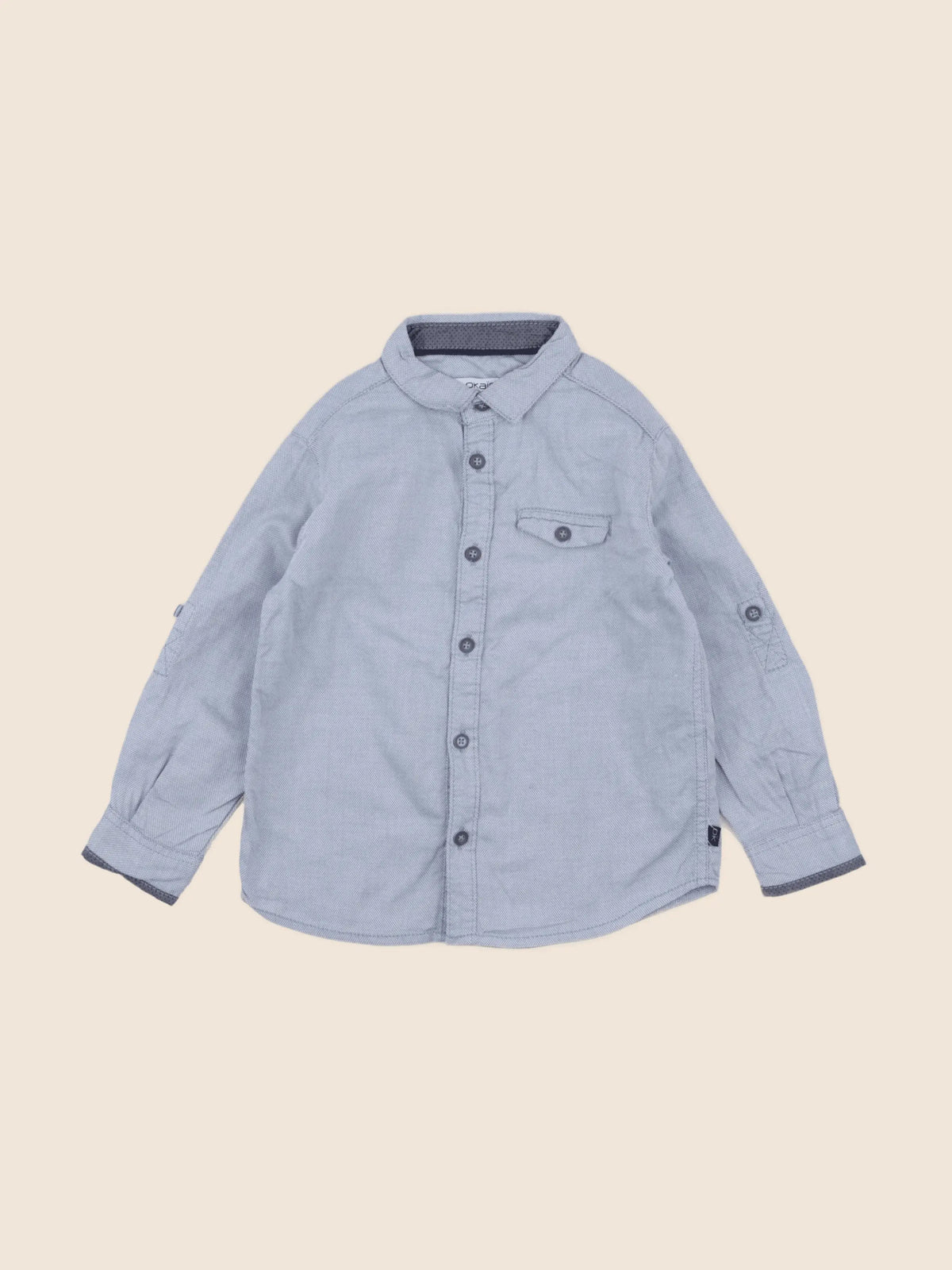 Okaidi - chemise bleu - 3 ans