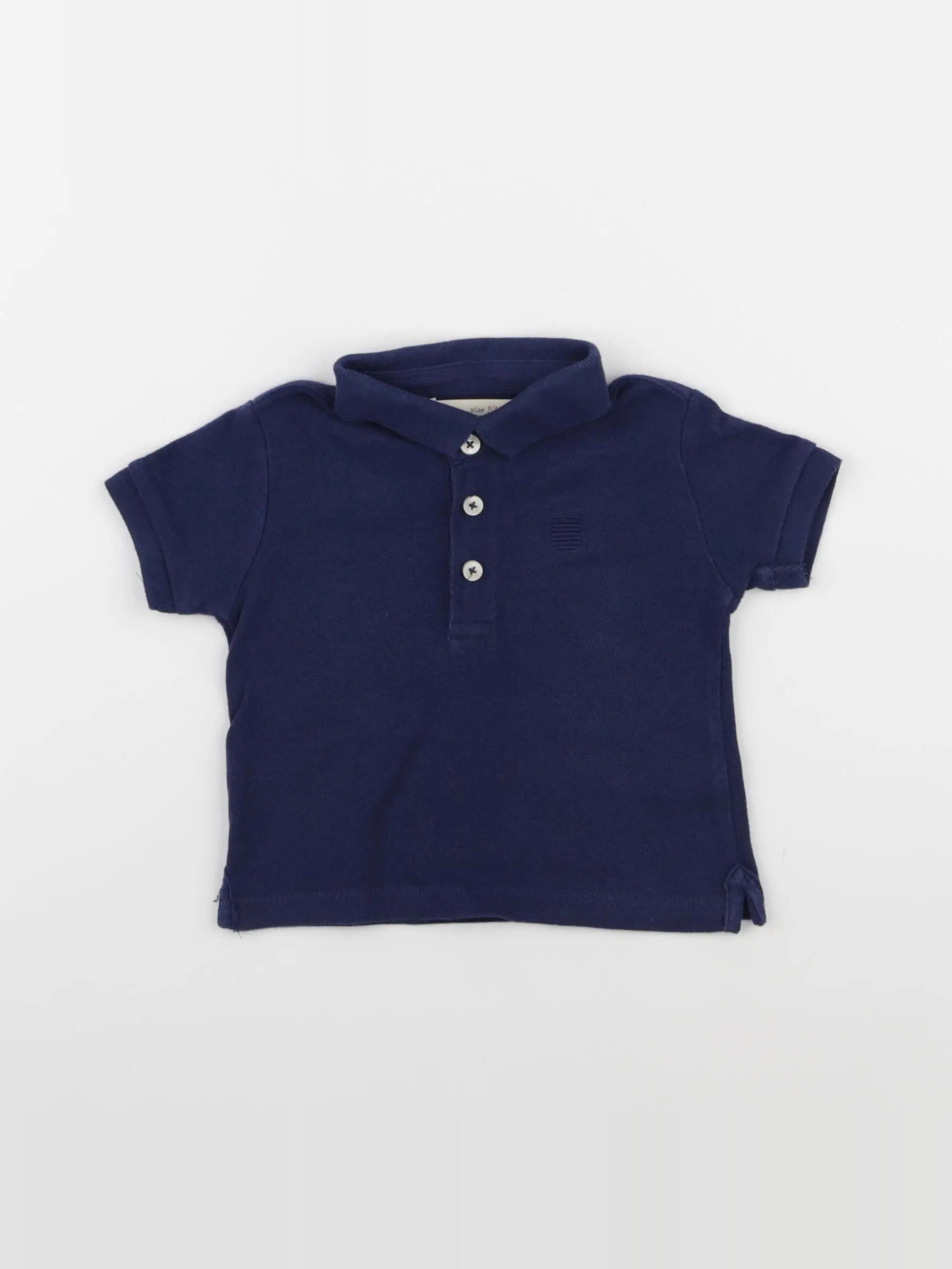 Zara - polo bleu - 3/6 mois
