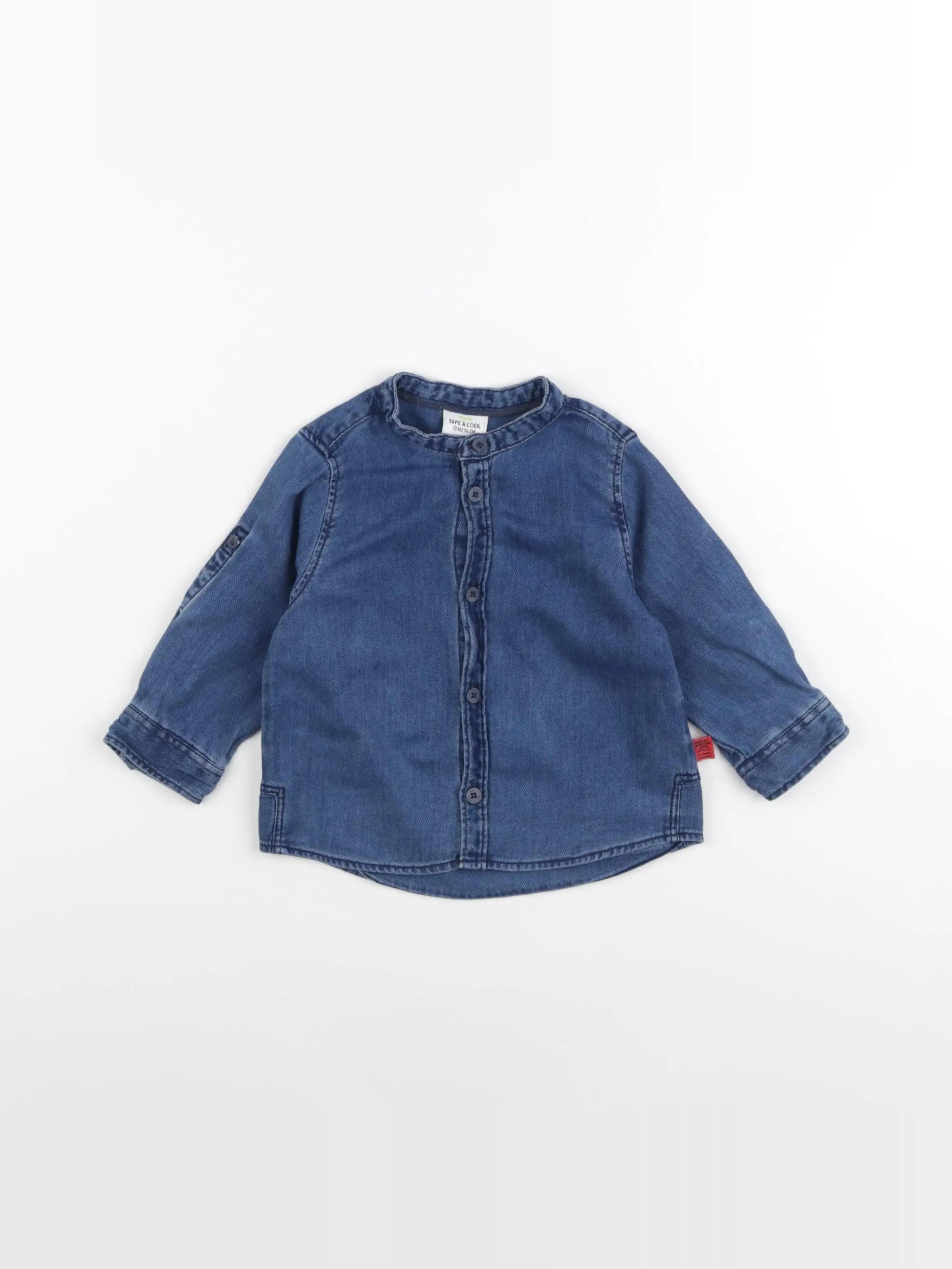 Tape à l'oeil - chemise bleu - 12 mois