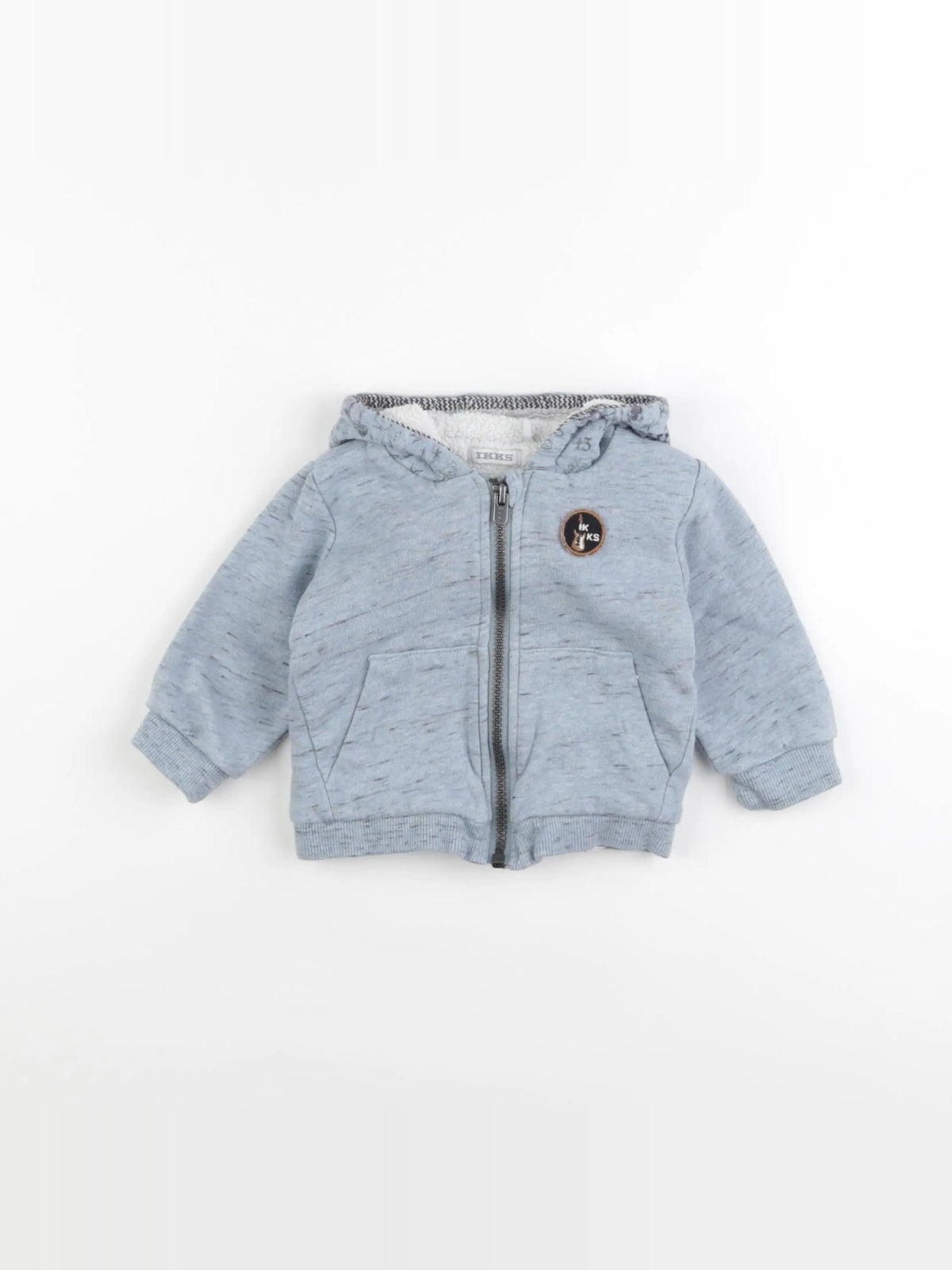 IKKS - sweat bleu - 6 mois