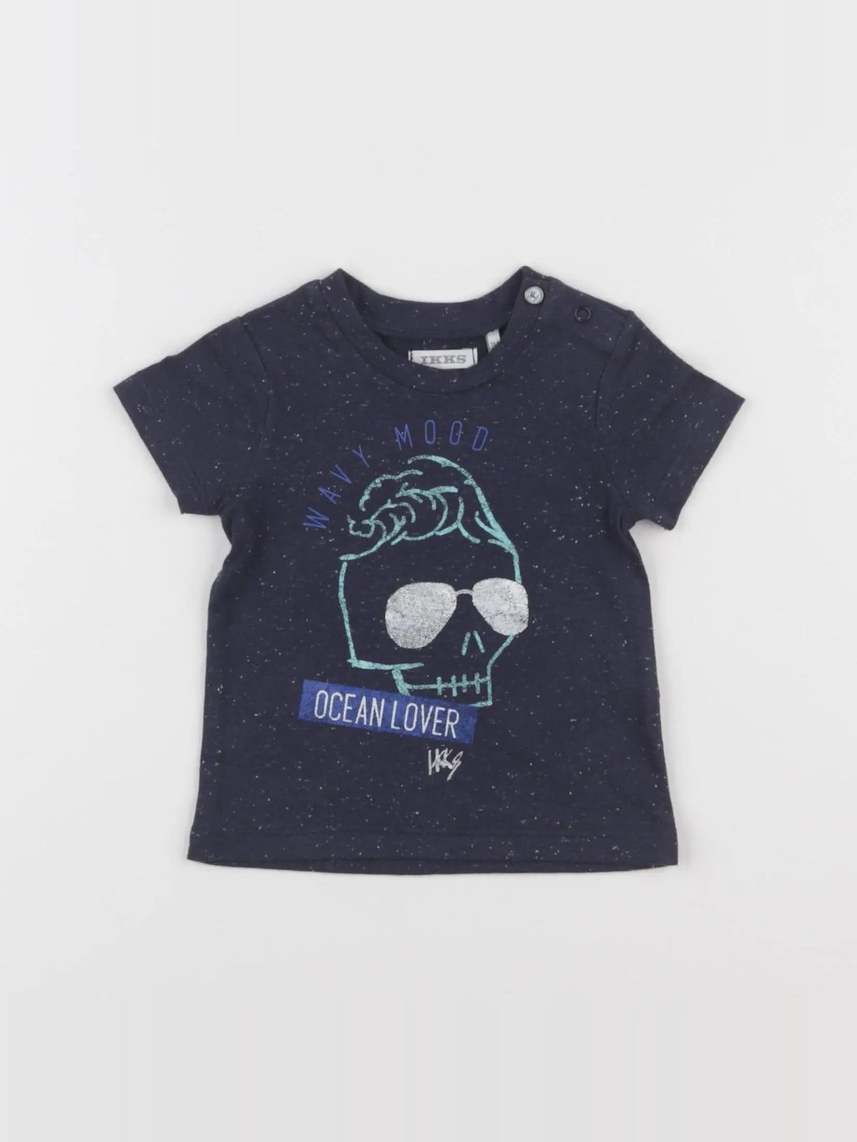 IKKS - tee-shirt bleu - 3 mois