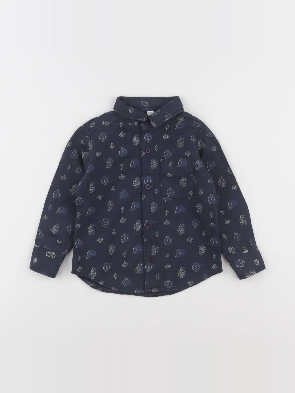Vertbaudet - chemise bleu - 2 ans