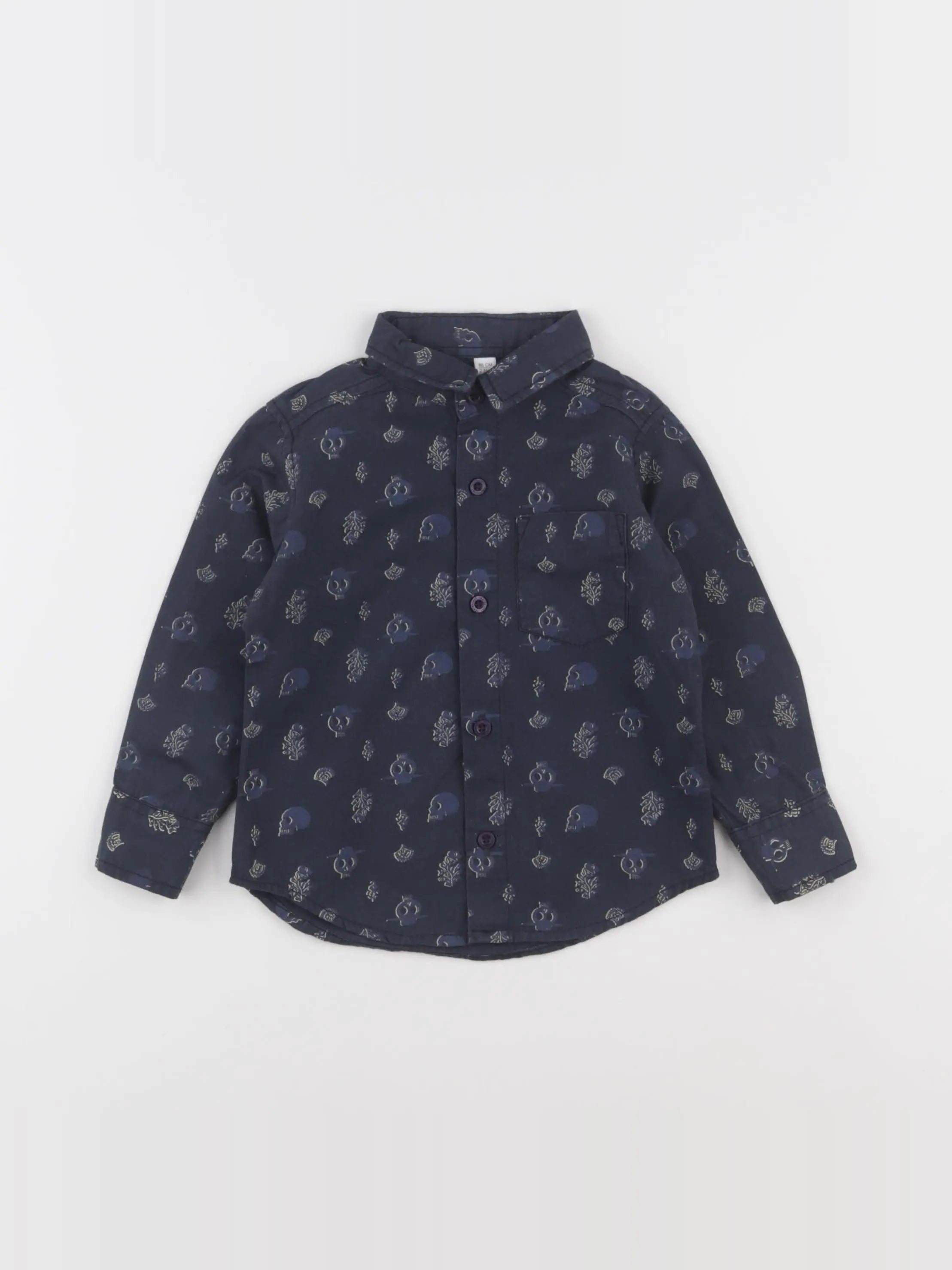 Vertbaudet - chemise bleu - 2 ans