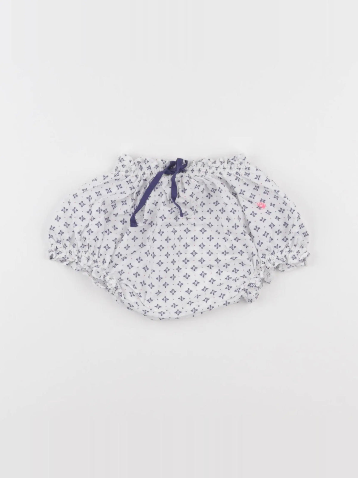 Cyrillus - bloomer blanc, bleu - 6 mois