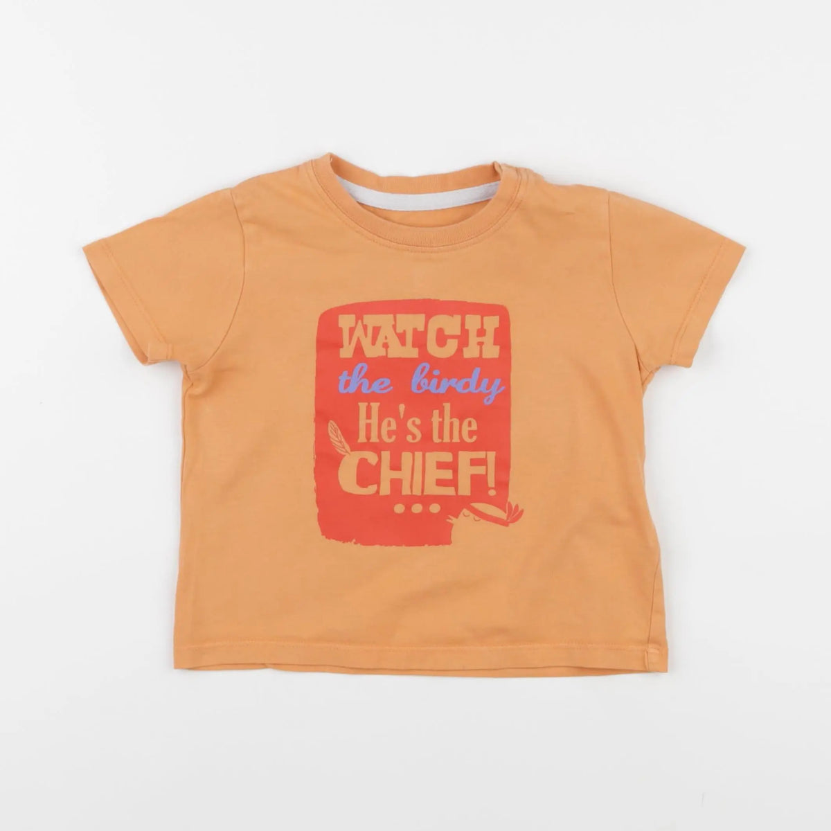 Vertbaudet - tee-shirt orange - 18 mois