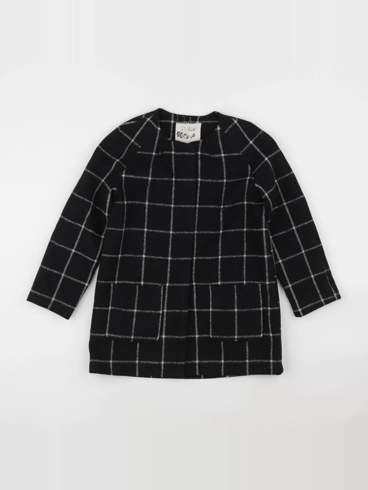 La Redoute - manteau noir - 8 ans