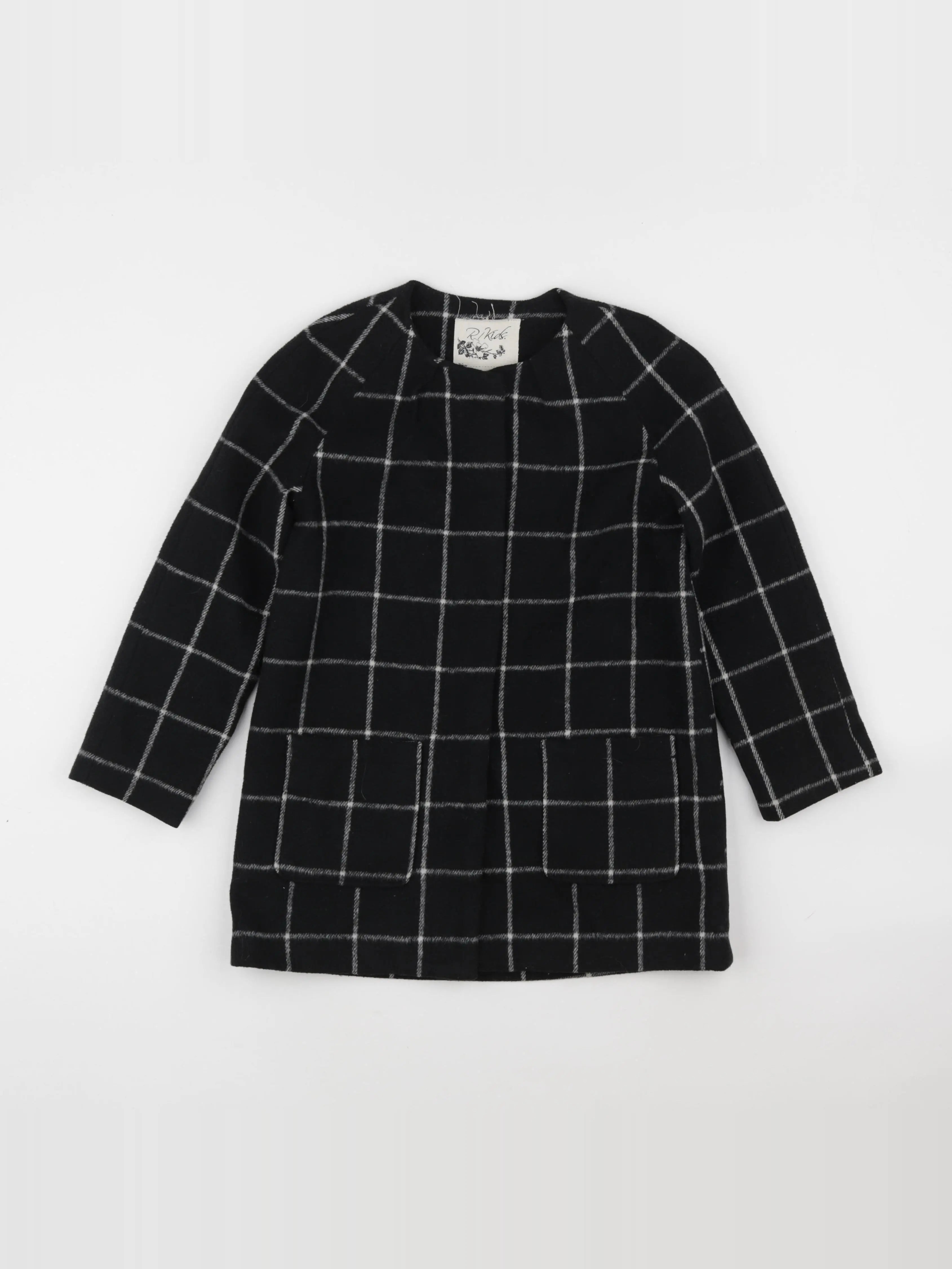 La Redoute - manteau noir - 8 ans