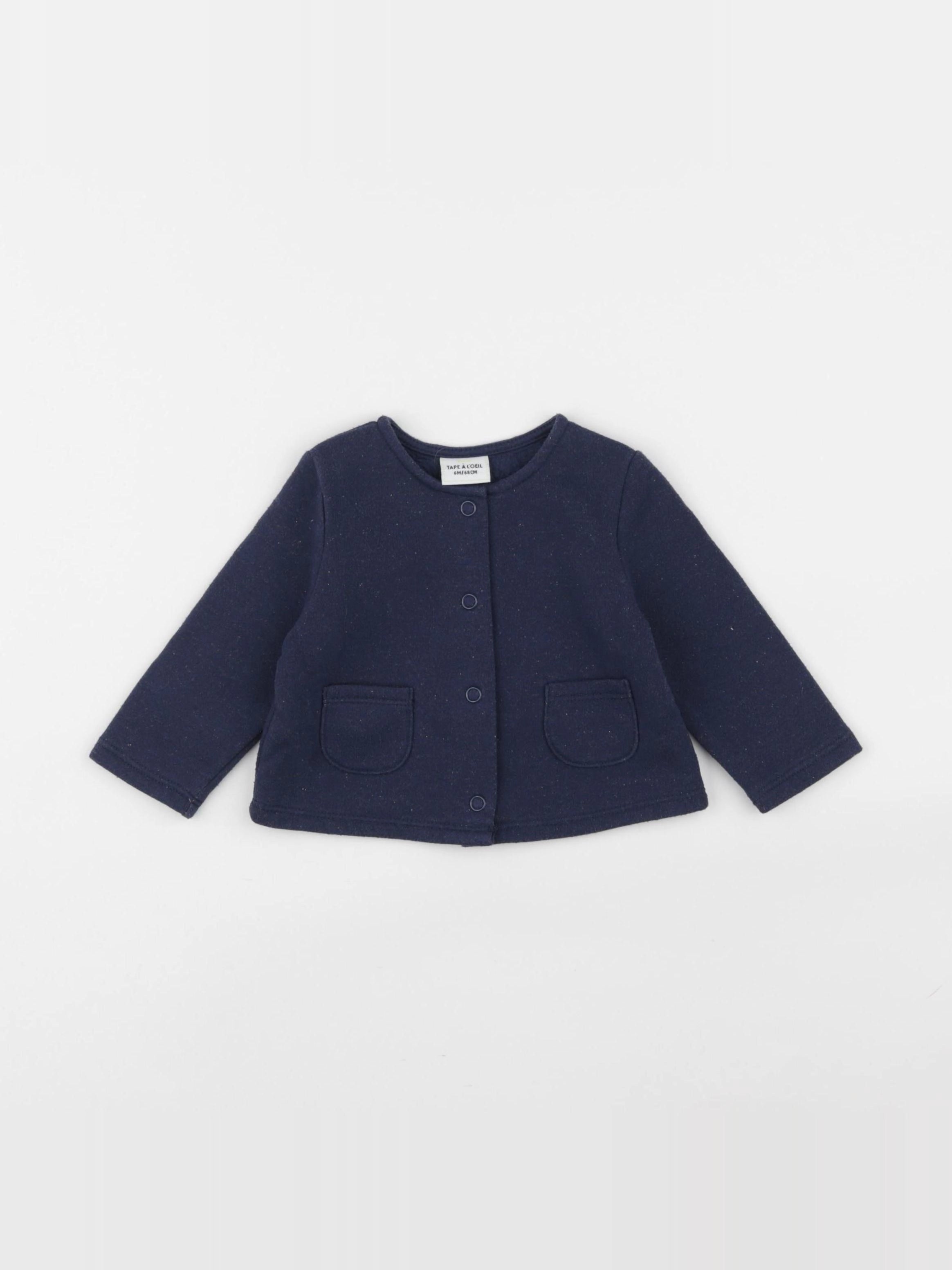 Tape à l'oeil - sweat bleu - 6 mois