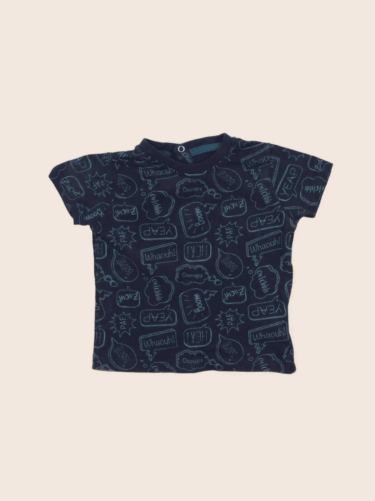 Vertbaudet - tee-shirt bleu - 6 mois