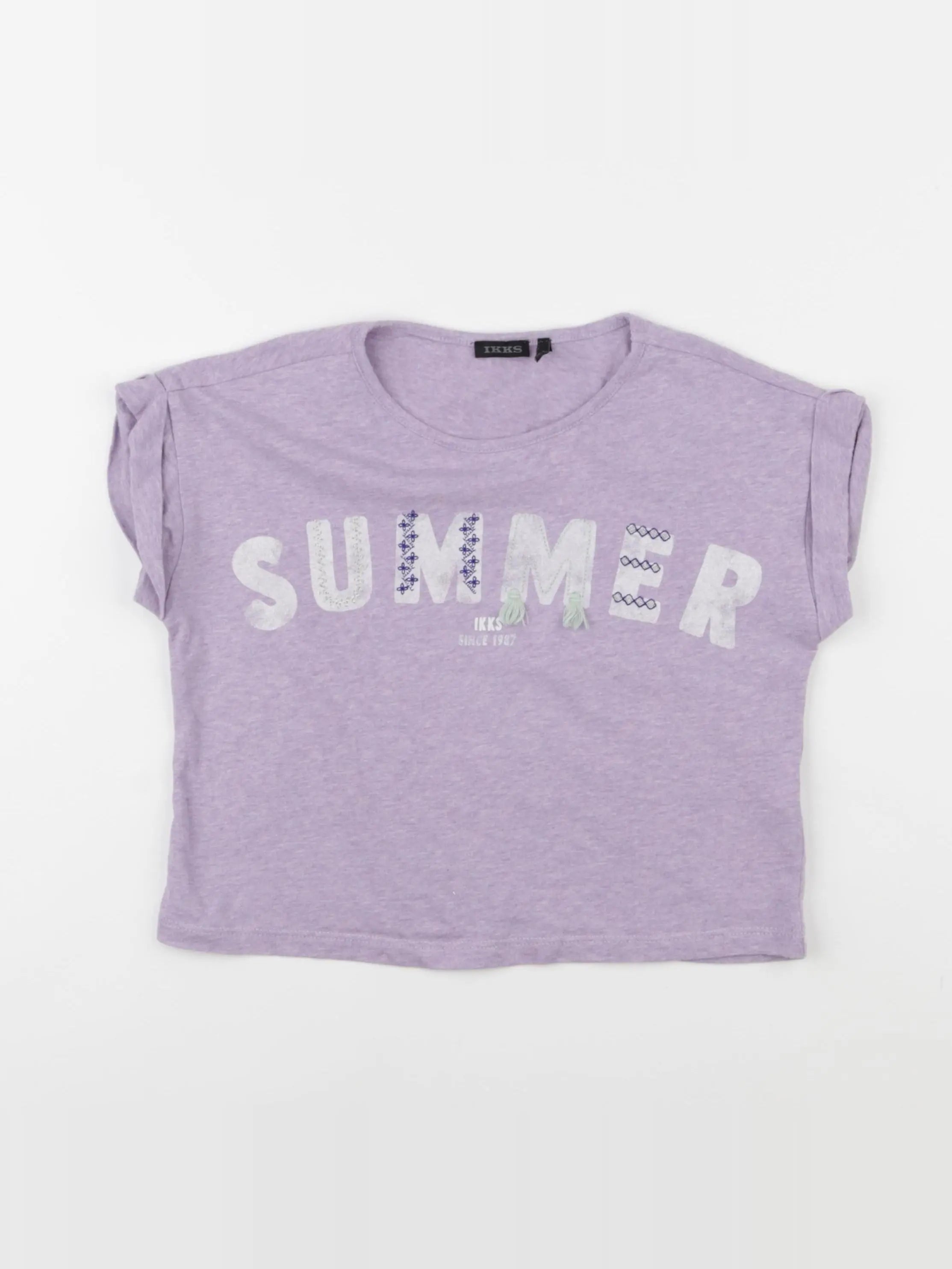 IKKS - tee-shirt violet - 8 ans