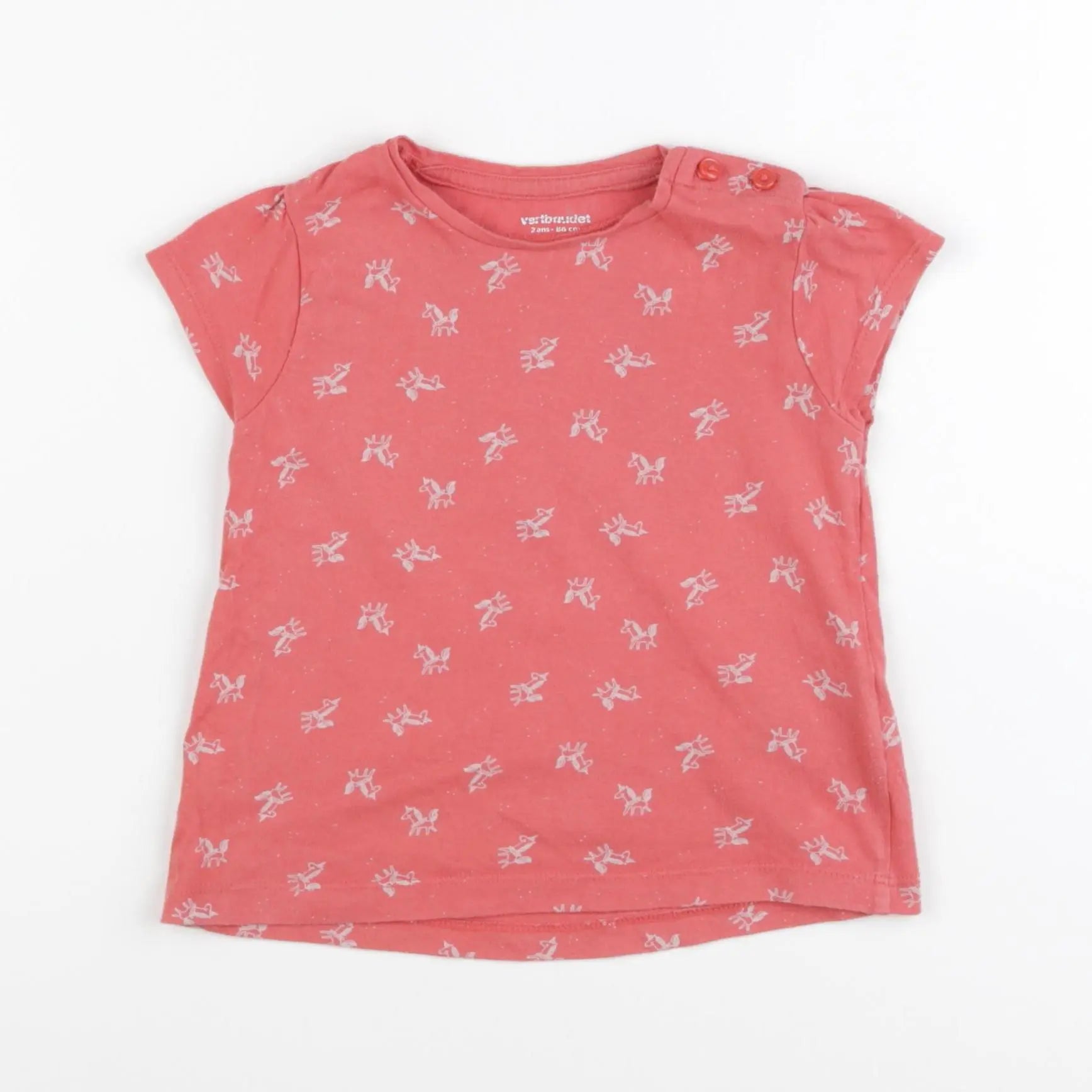 Vertbaudet - tee-shirt rose - 2 ans