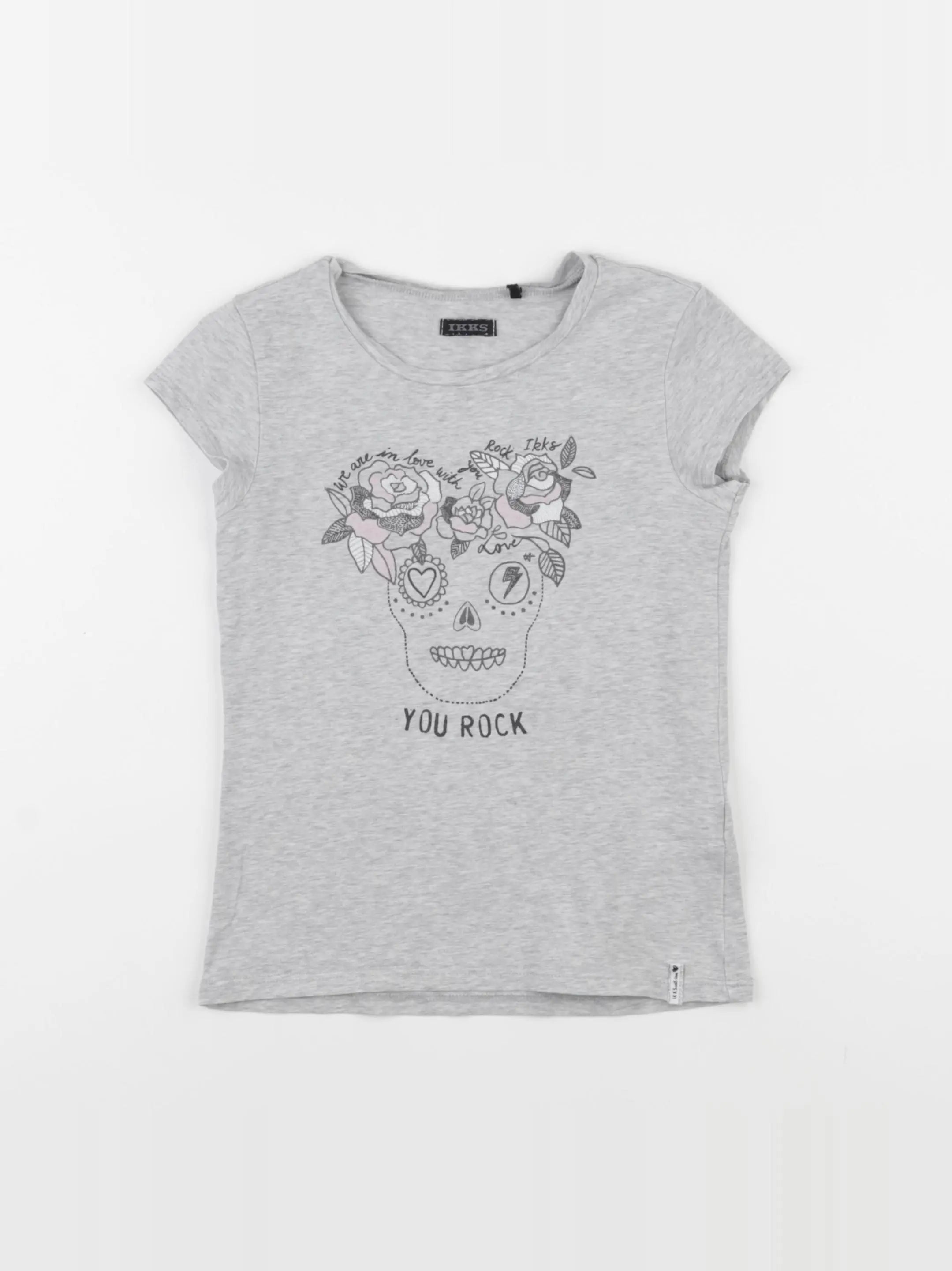 IKKS - tee-shirt gris - 6 ans