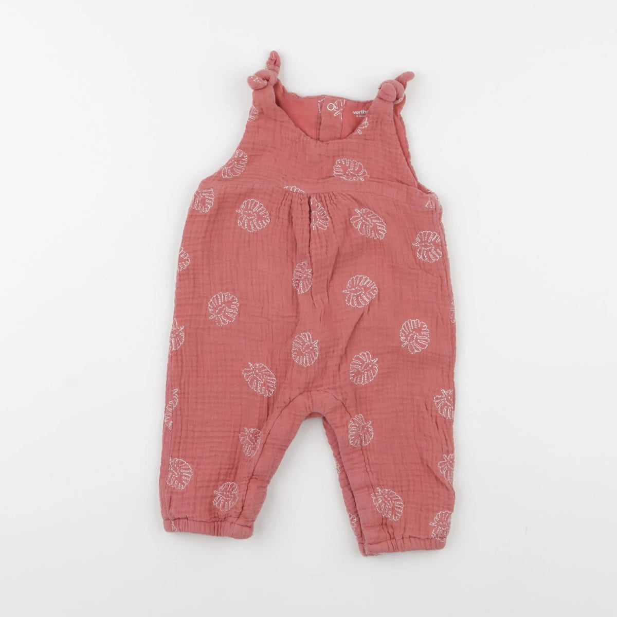 Vertbaudet - combinaison rose - 6 mois