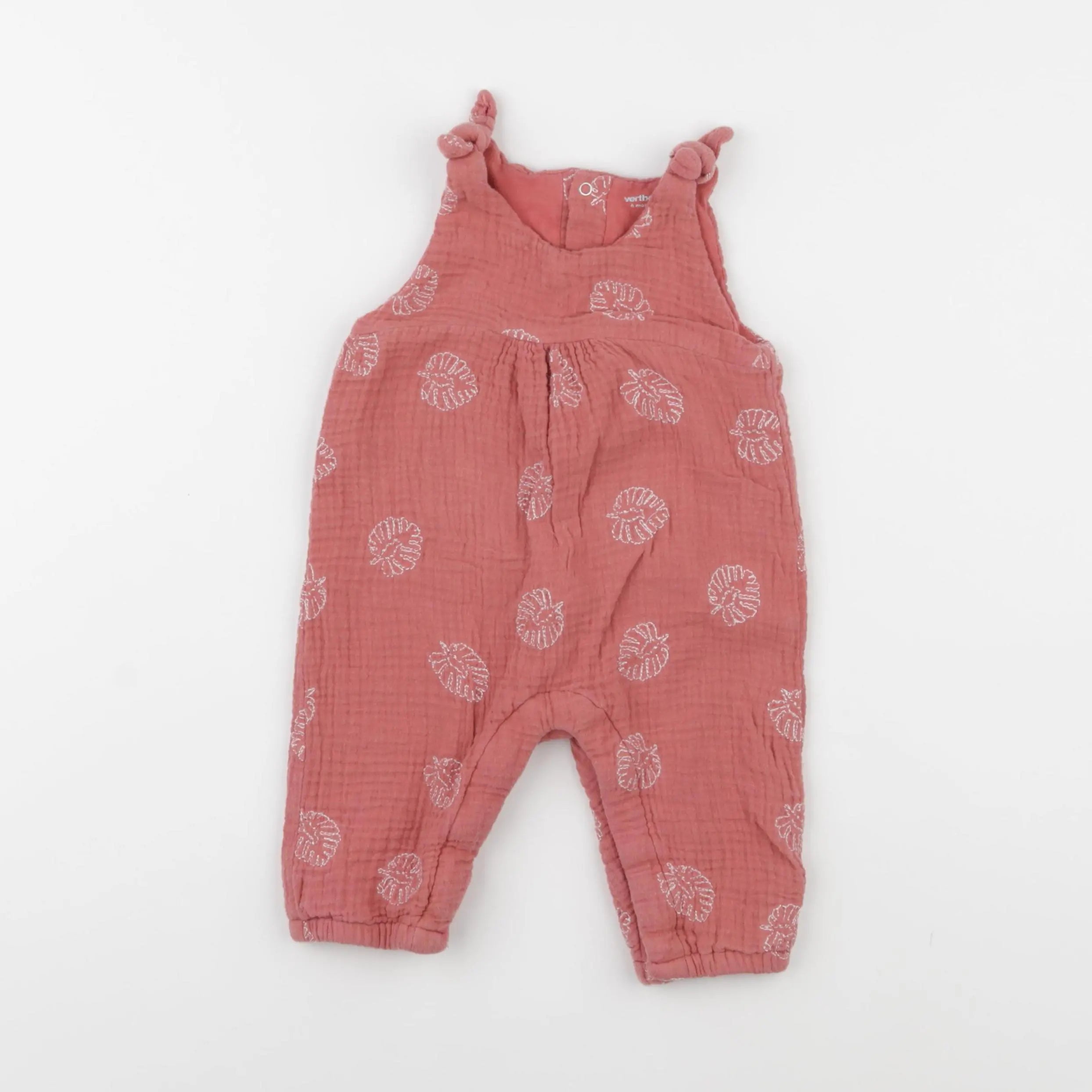Vertbaudet - combinaison rose - 6 mois
