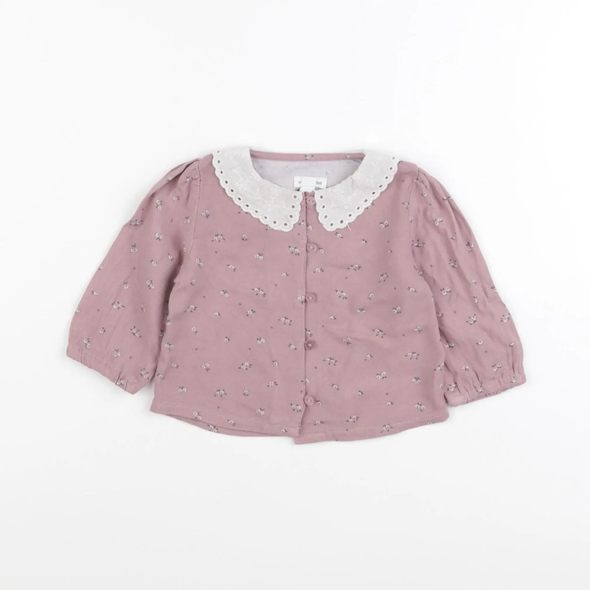 Vertbaudet - blouse rose - 3 mois