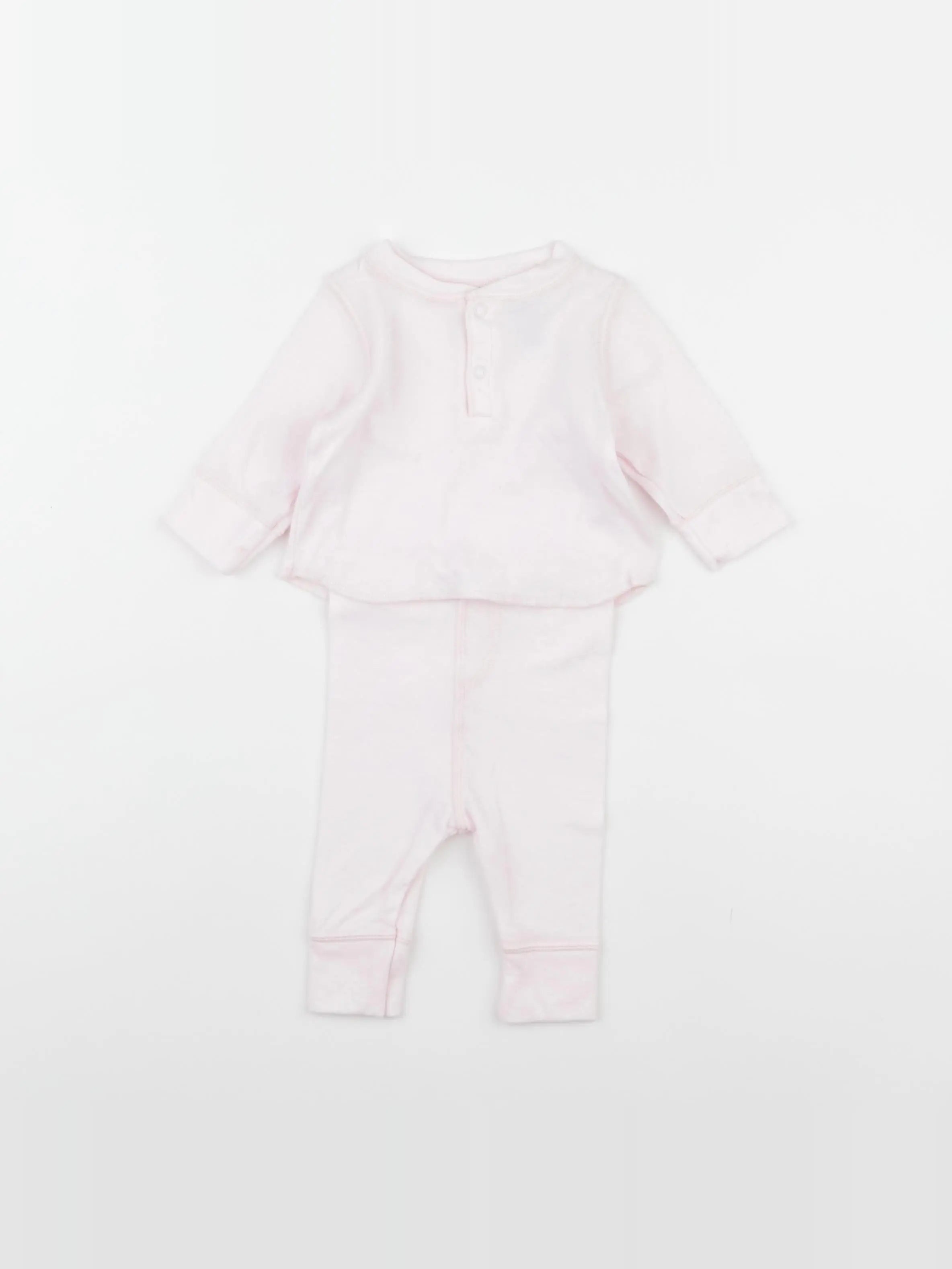 Petit Bateau - ensemble rose - 1 mois