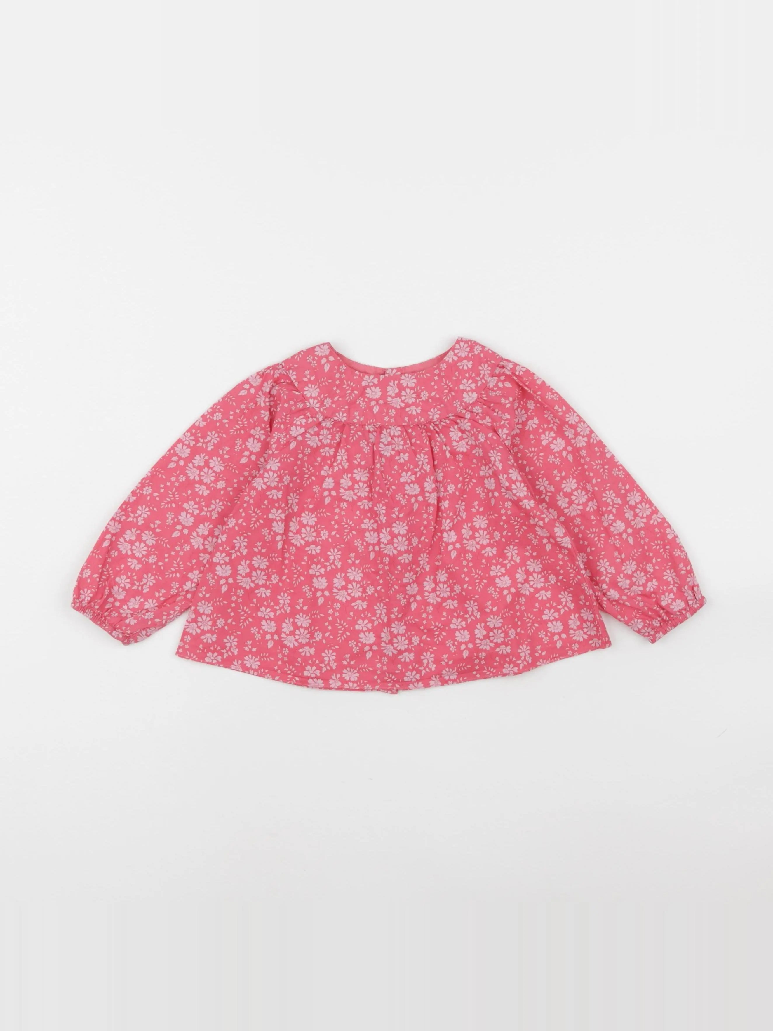 Jacadi - blouse liberty rose - 12 mois