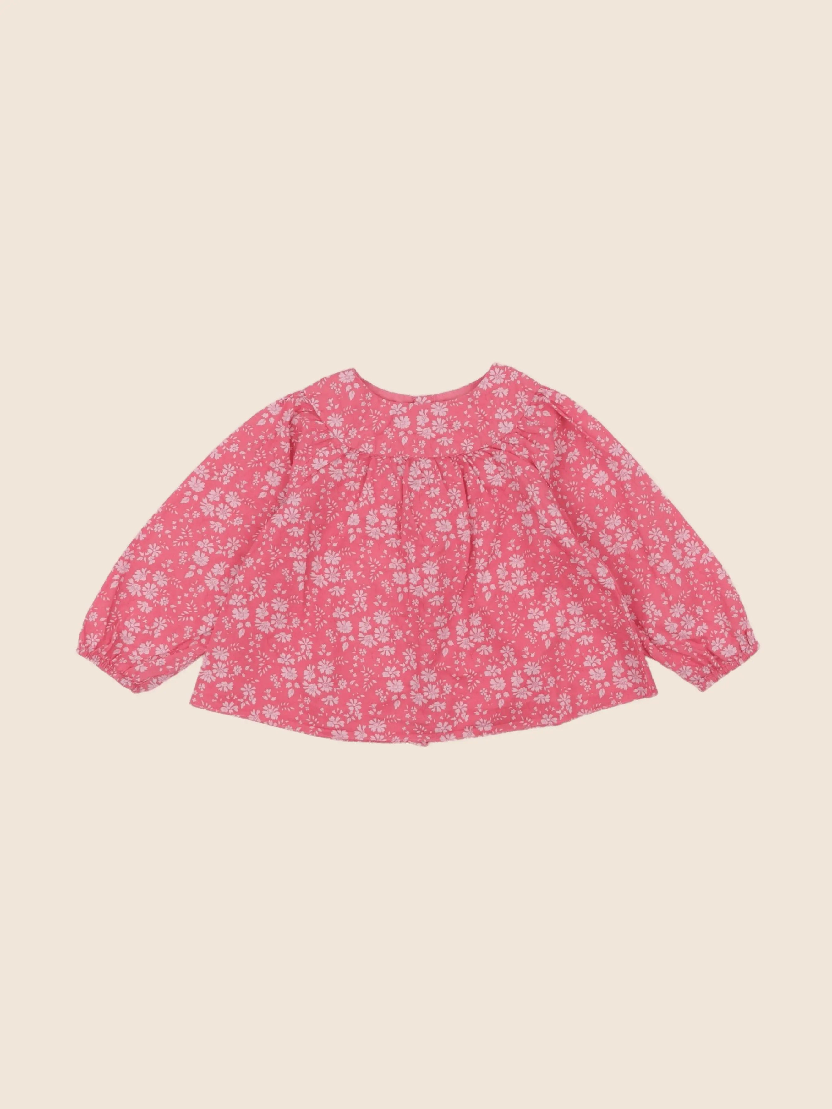 Jacadi - blouse liberty rose - 12 mois