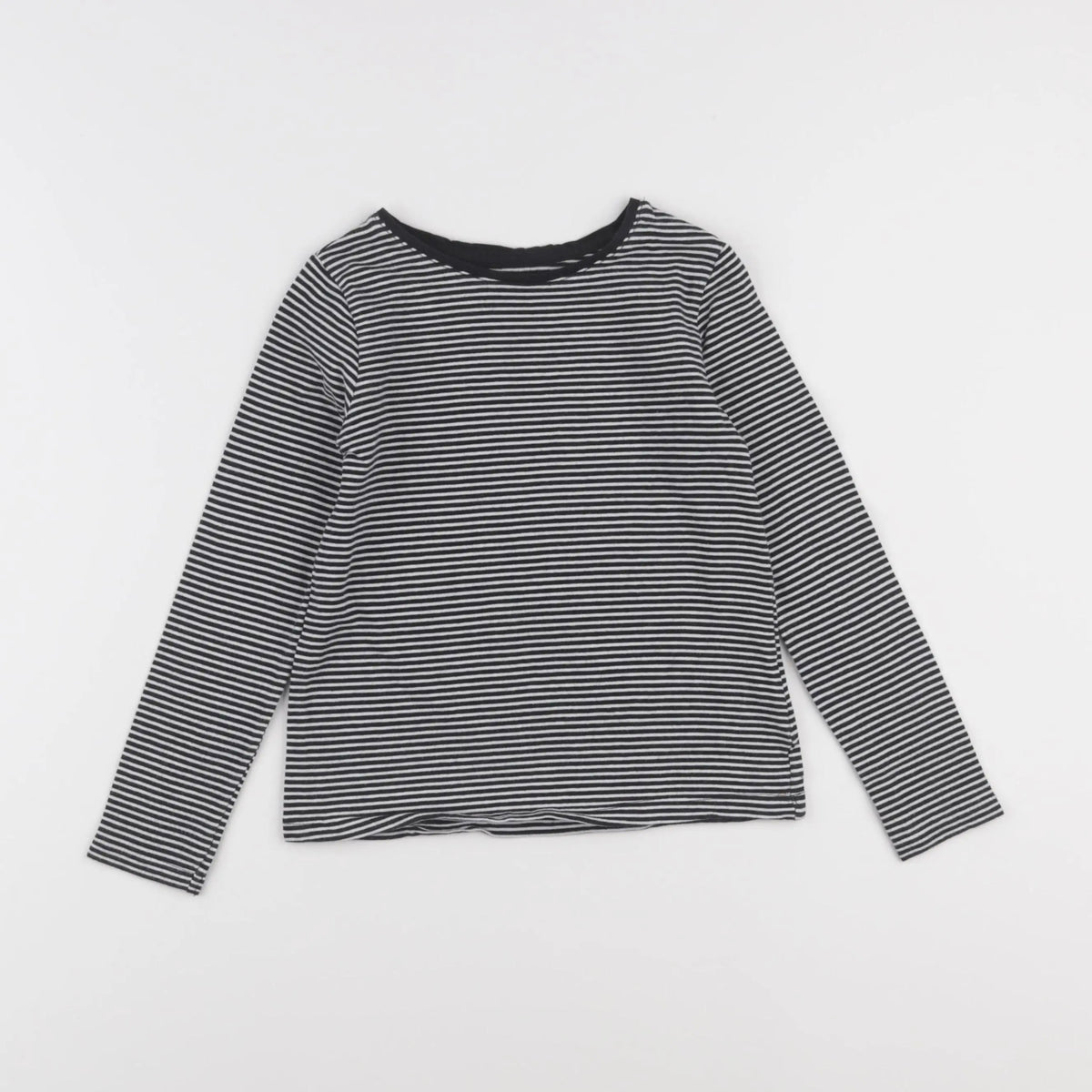 Vertbaudet - tee-shirt noir, blanc - 6 ans