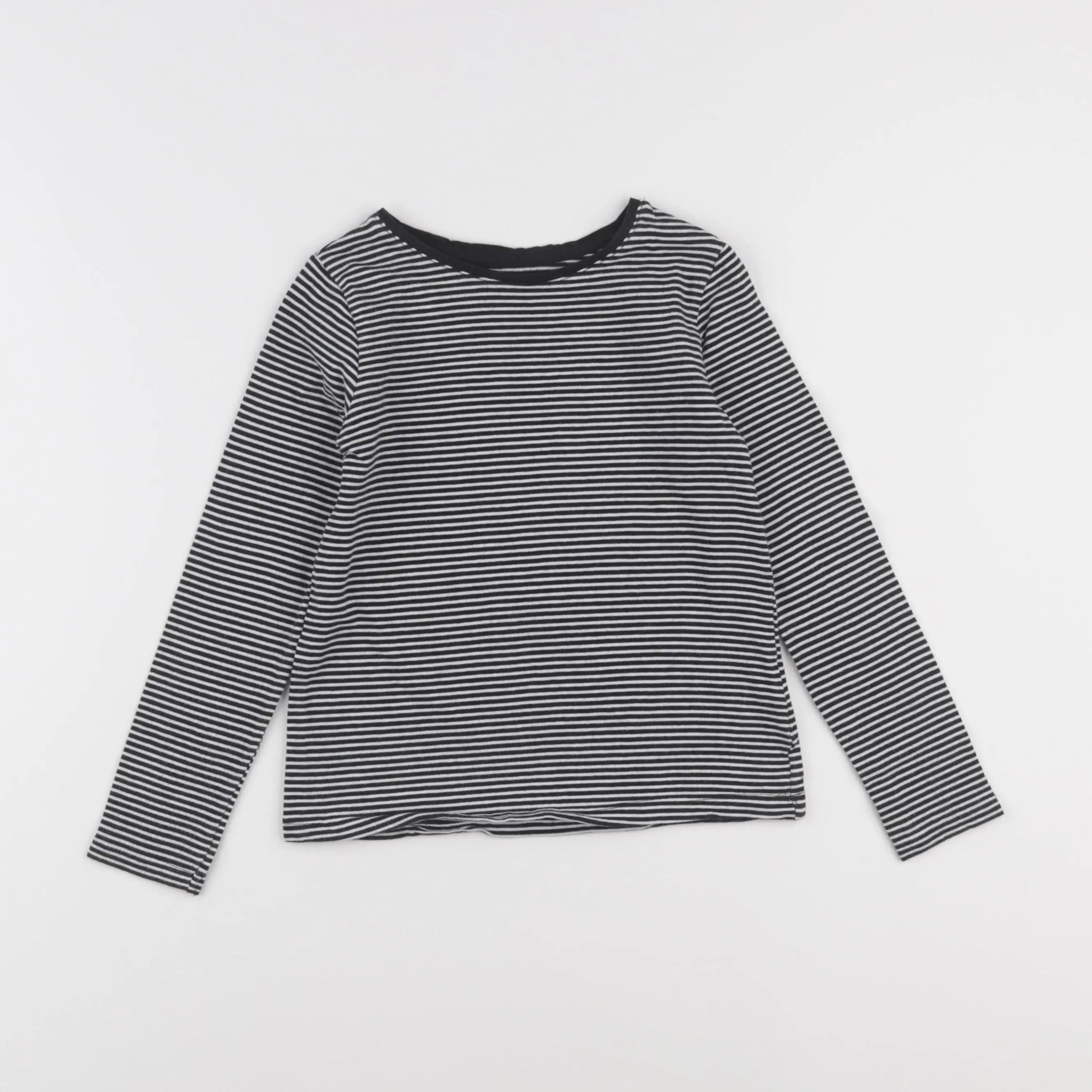 Vertbaudet - tee-shirt noir, blanc - 6 ans