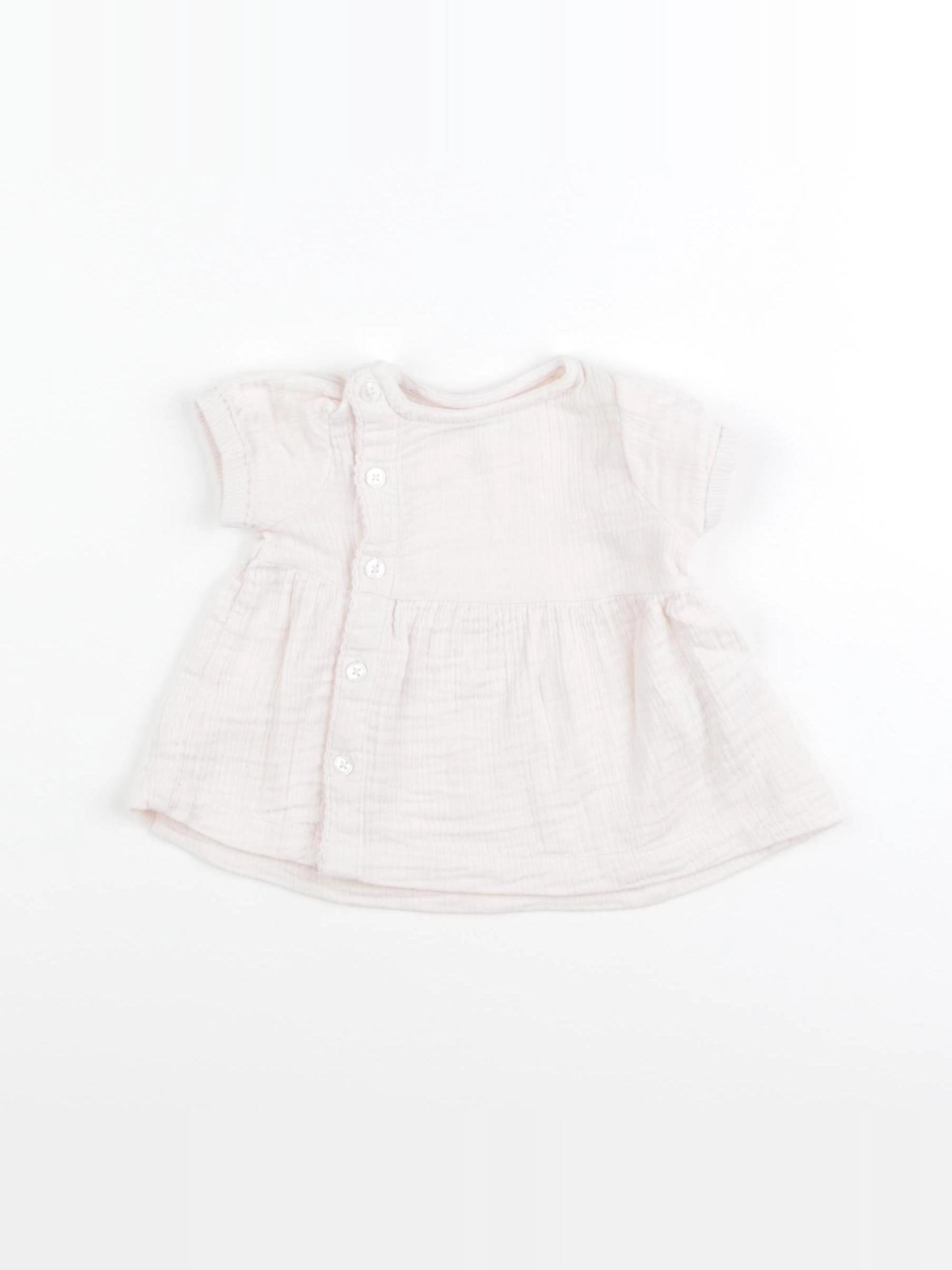 Boutchou - blouse rose - 3 mois
