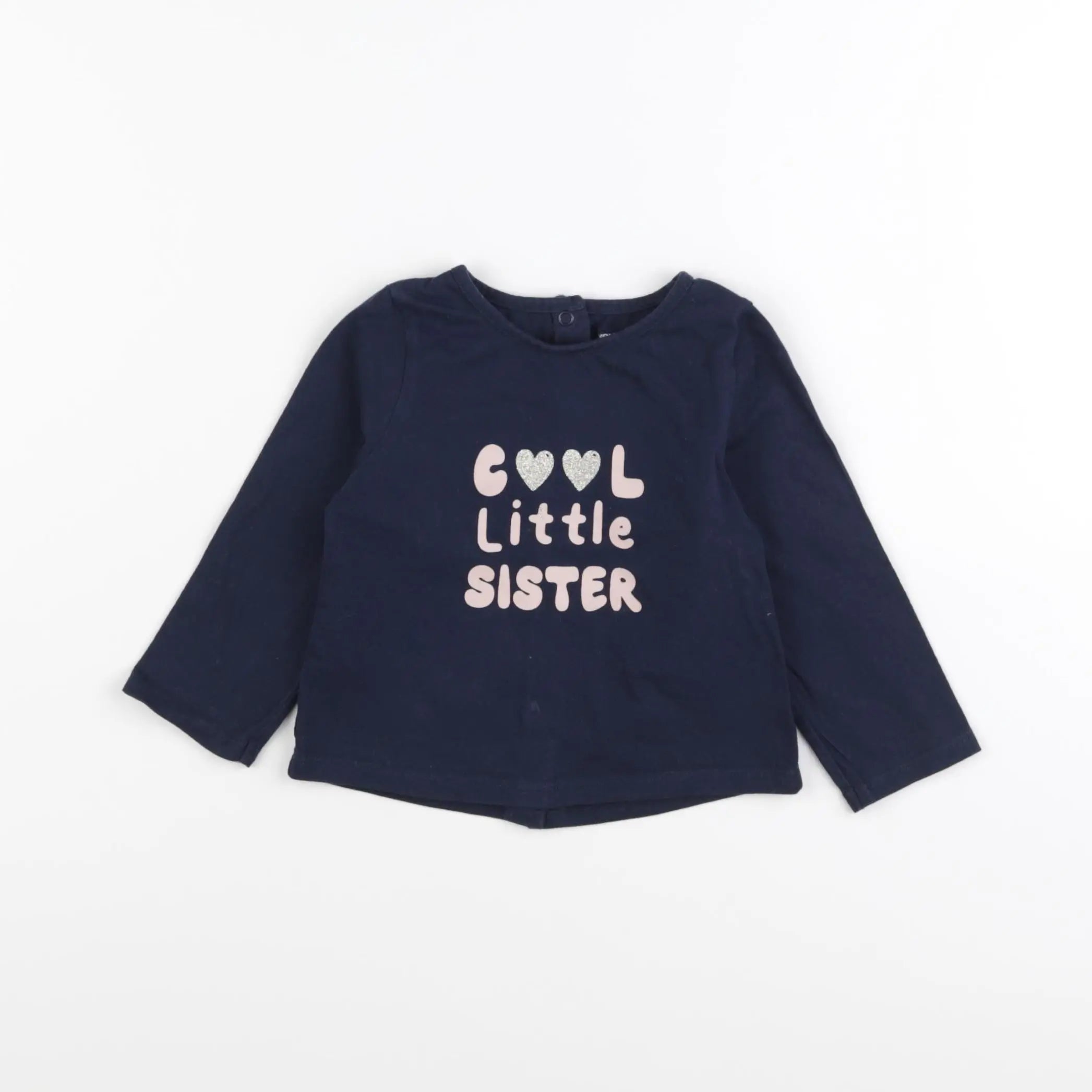 Vertbaudet - tee-shirt bleu - 9 mois