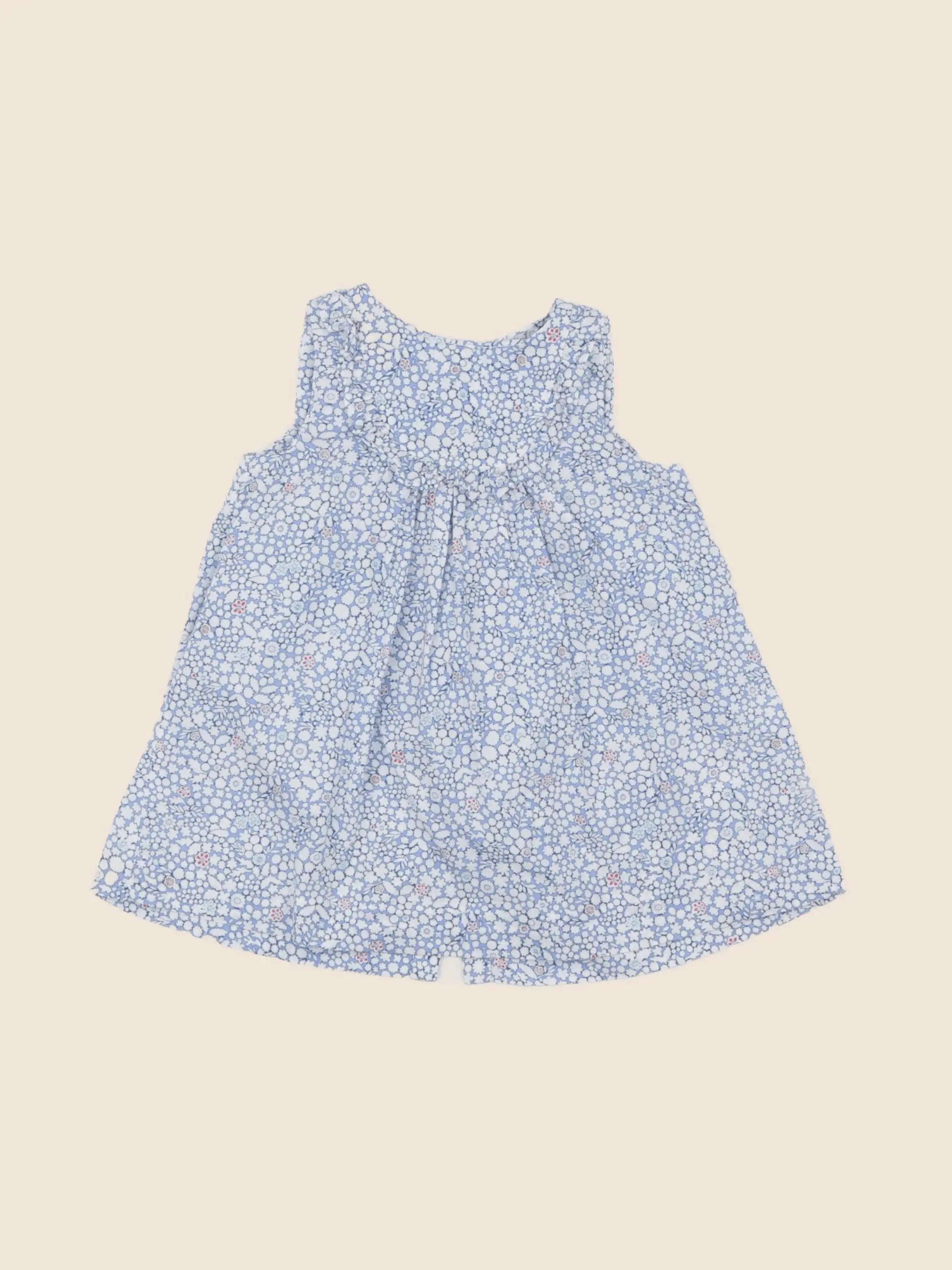 Jacadi - robe liberty bleu - 12 mois