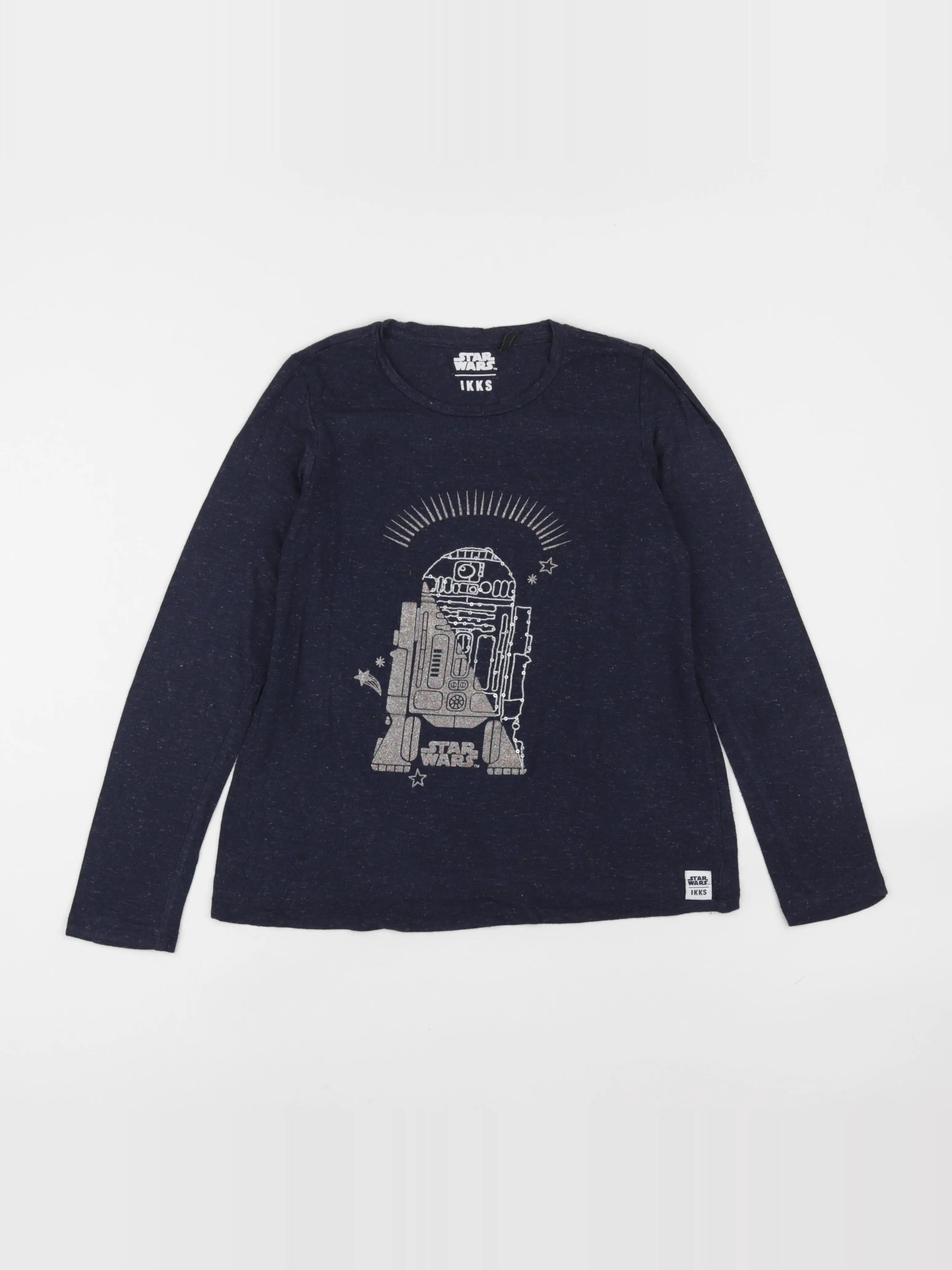 IKKS - tee-shirt bleu, argent - 10 ans