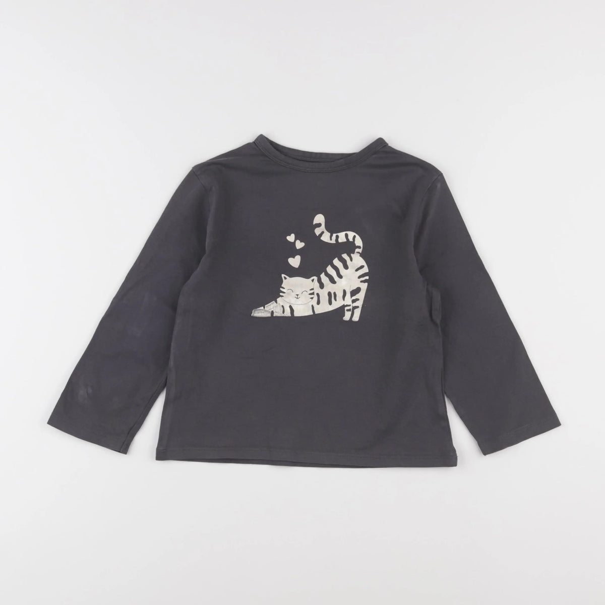 Vertbaudet - tee-shirt gris - 6 ans