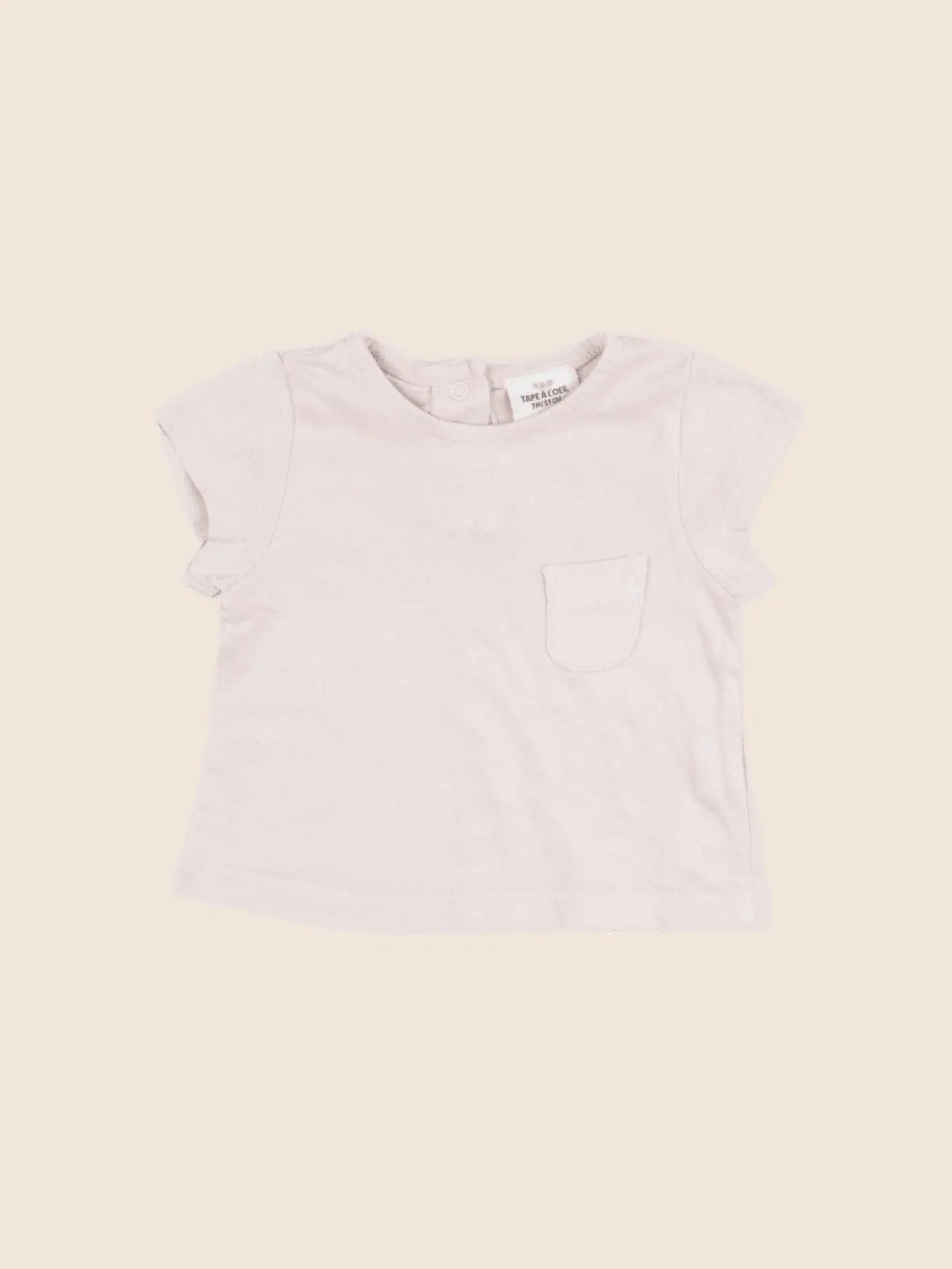 Tape à l'oeil - tee-shirt rose - 3 mois