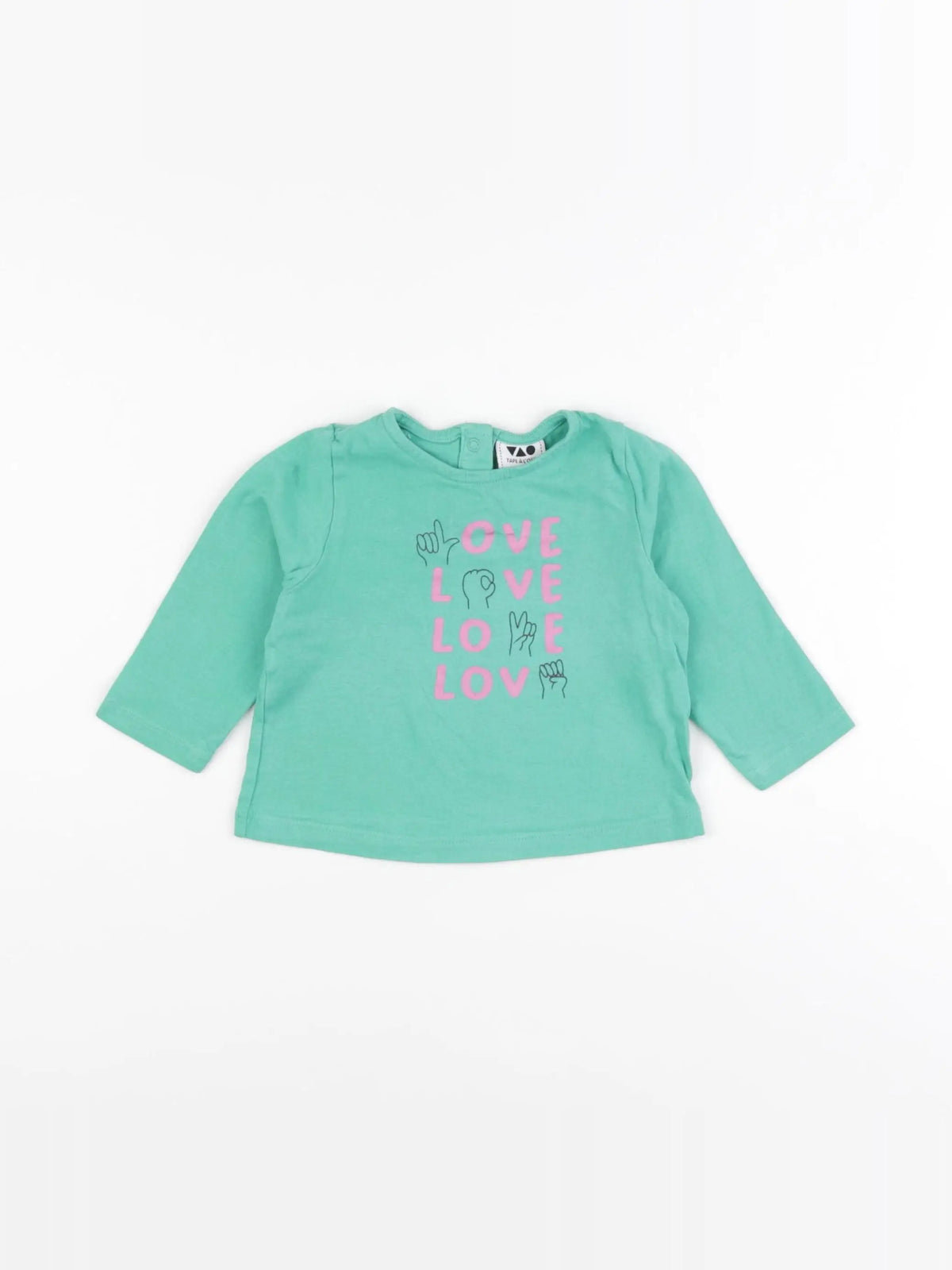 Tape à l'oeil - tee-shirt vert - 6 mois