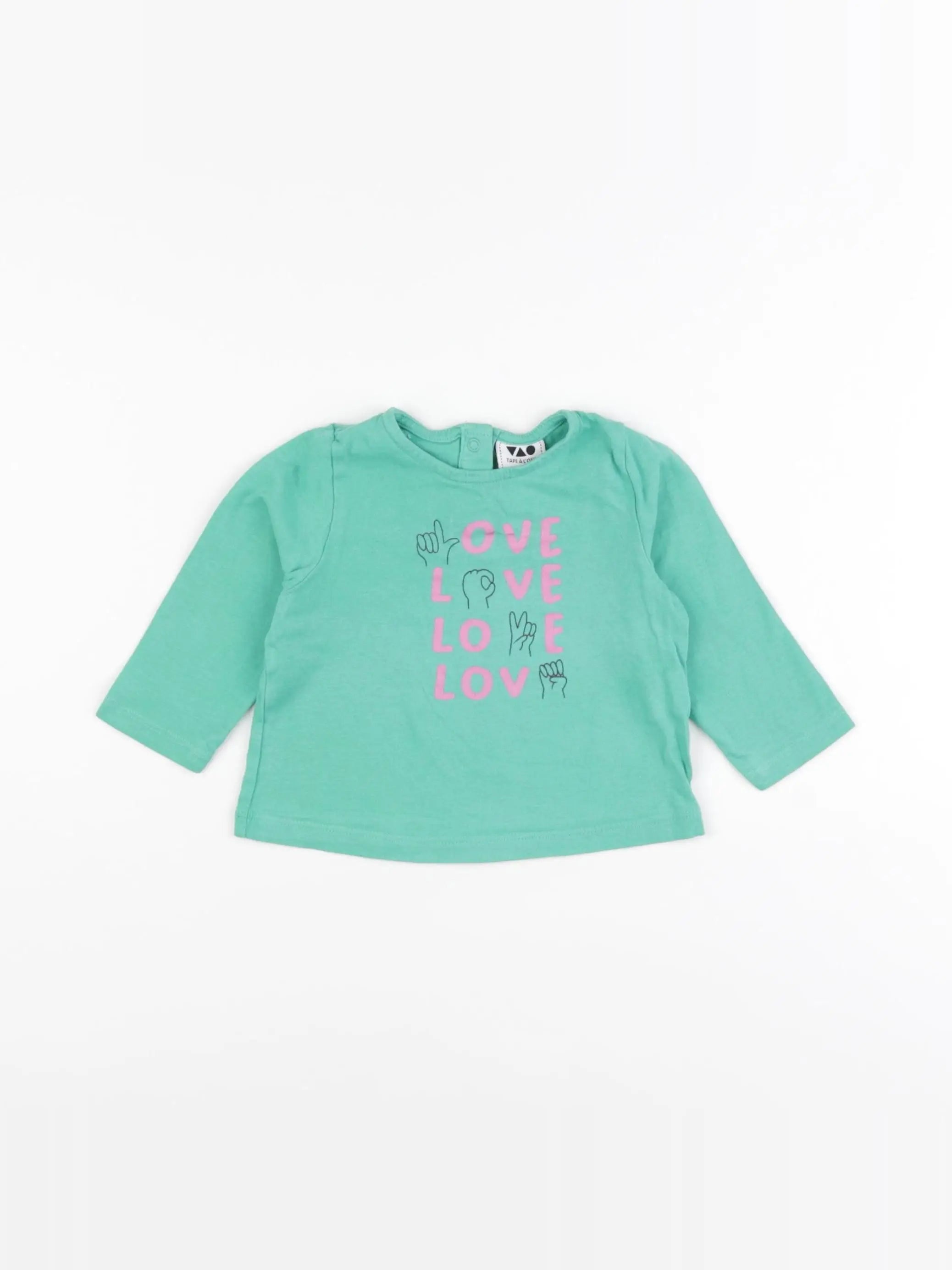Tape à l'oeil - tee-shirt vert - 6 mois