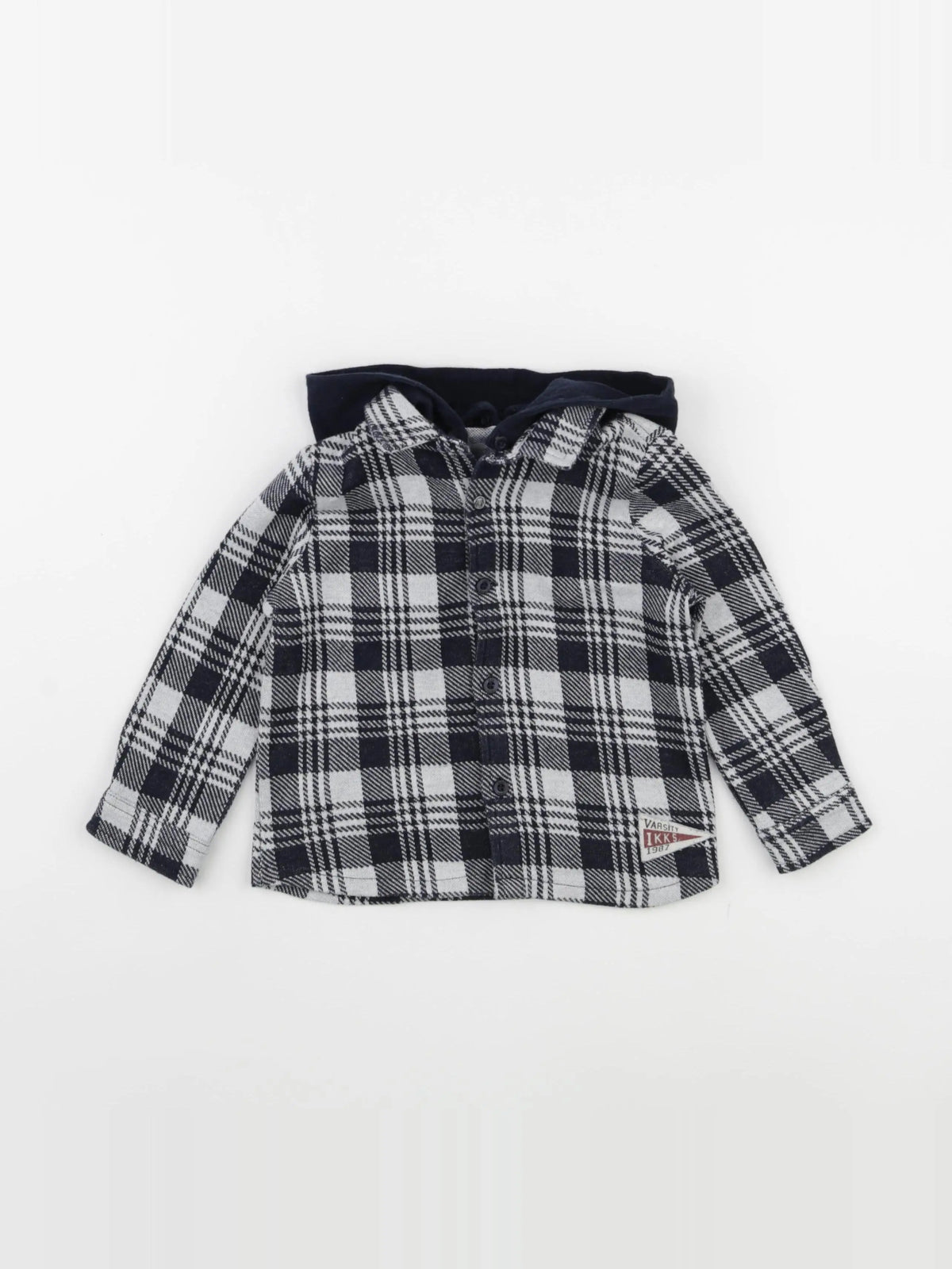 IKKS - chemise bleu, blanc - 18 mois