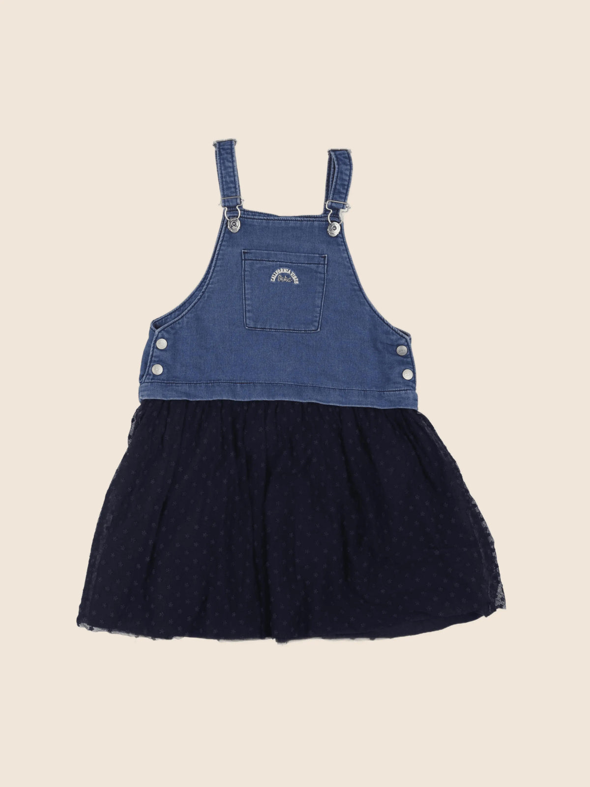 IKKS - robe bleu, noir - 10 ans